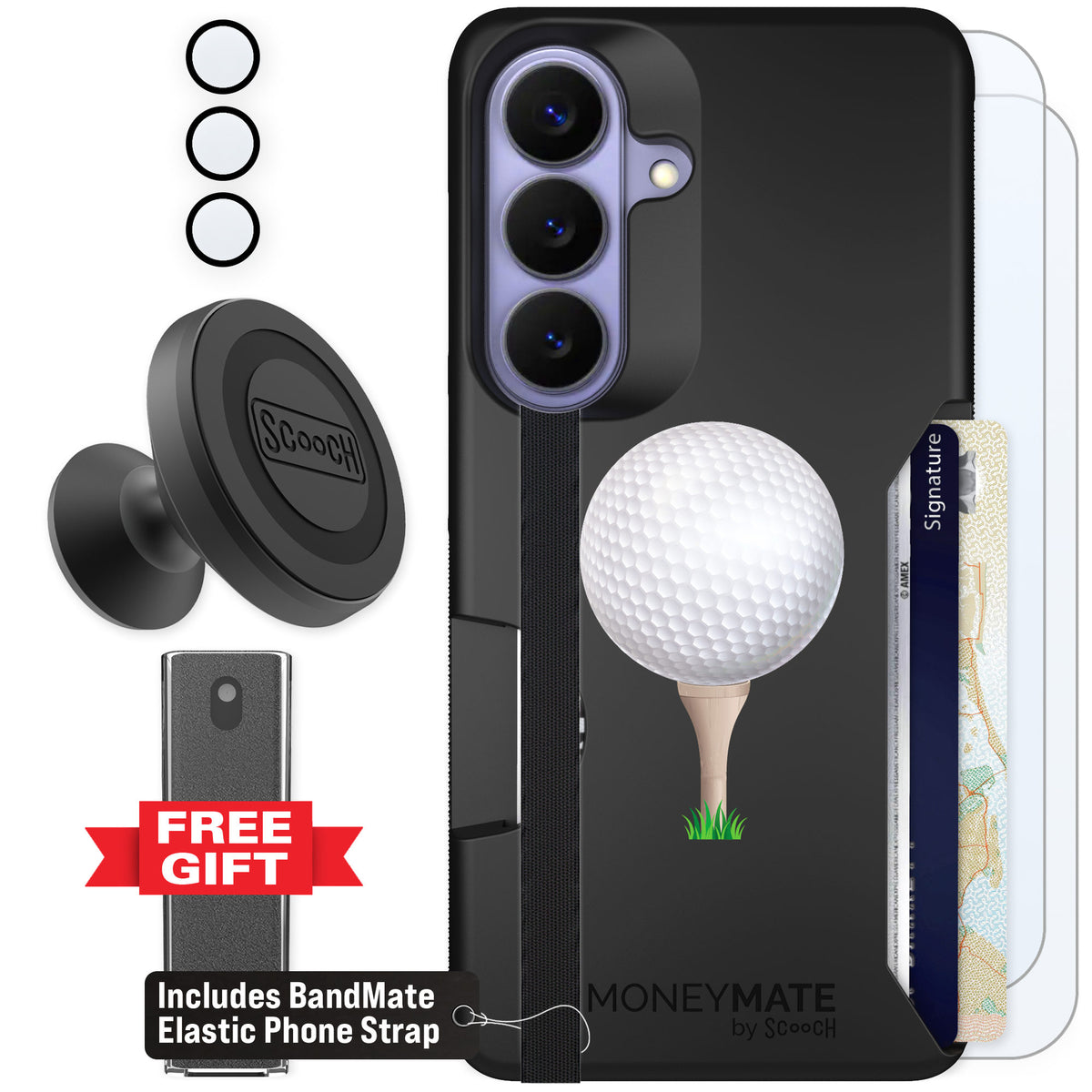 Scooch Moneymate Tee Time for Galaxy S26 β Defender Bundle