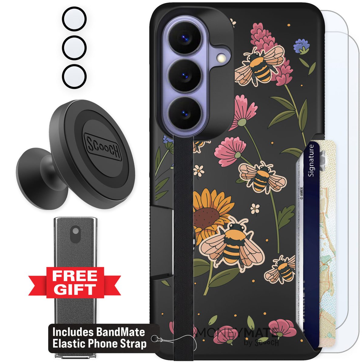 Scooch Moneymate Bee Happy for Galaxy S26 β Defender Bundle