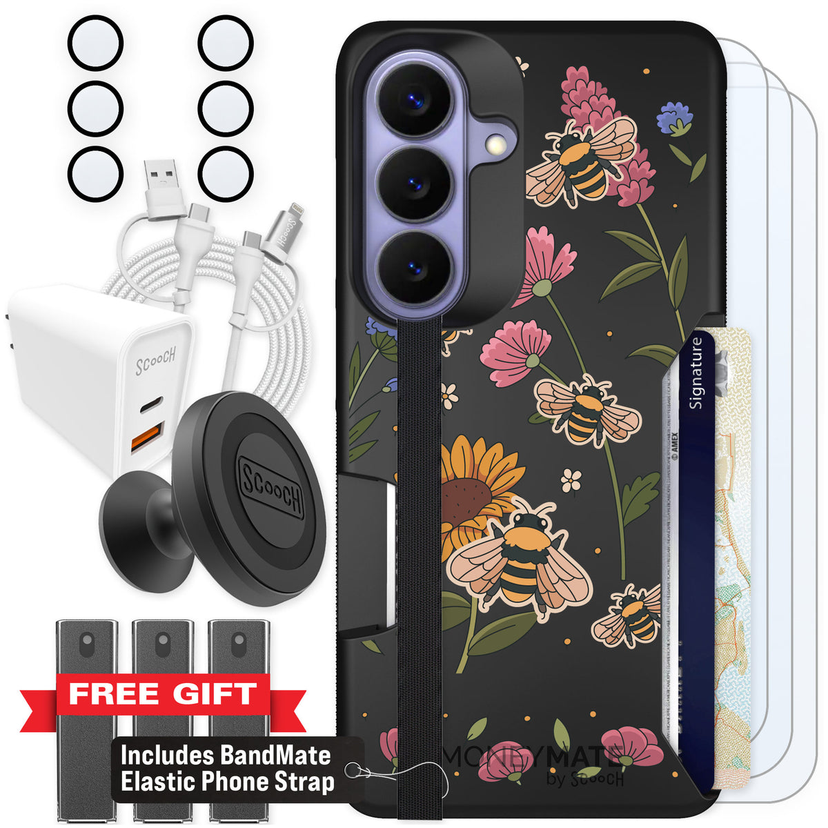 Scooch Moneymate Bee Happy for Galaxy S26 β Ultimate Bundle