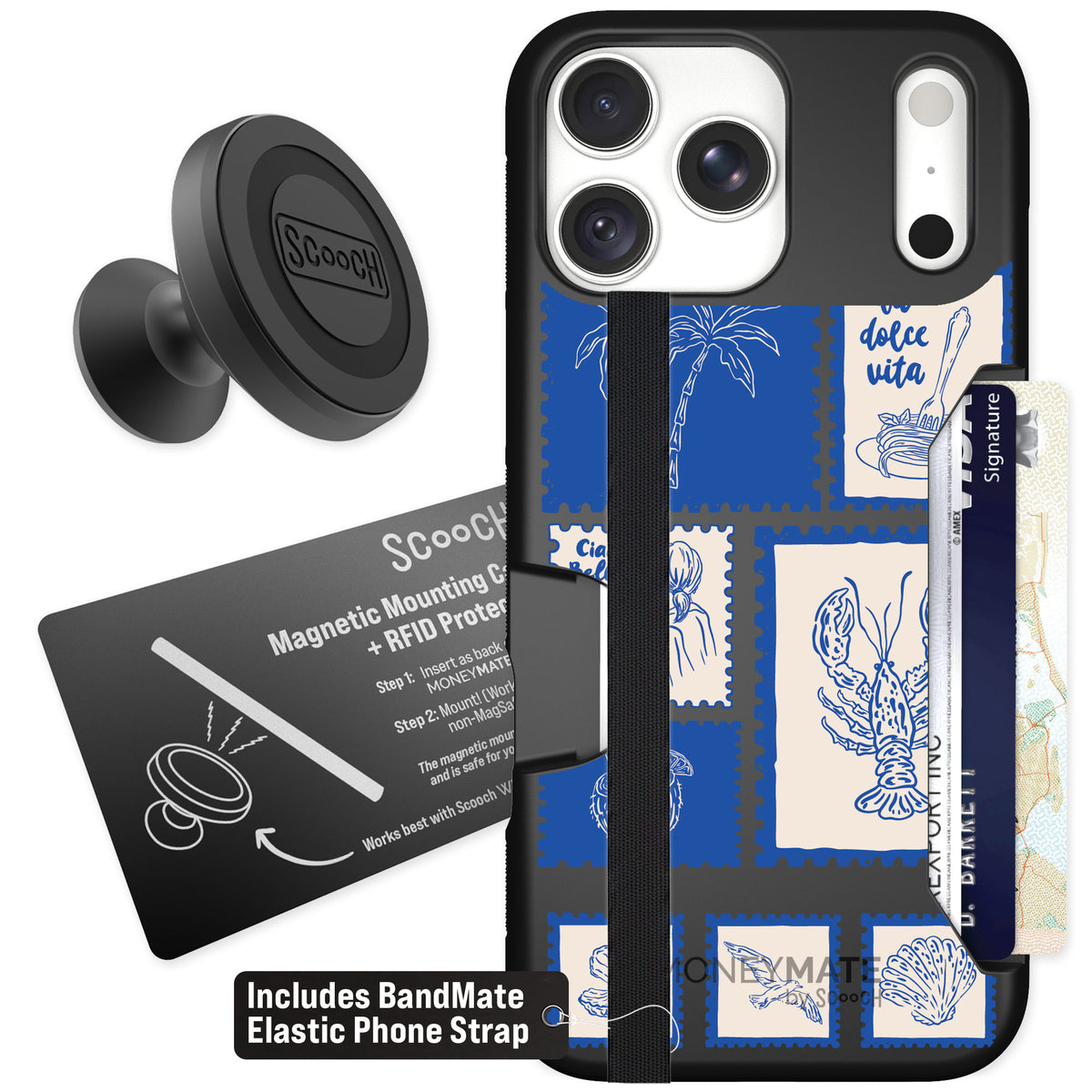 Scooch Moneymate Euro Summer for iPhone 18 Pro Max — Starter Bundle