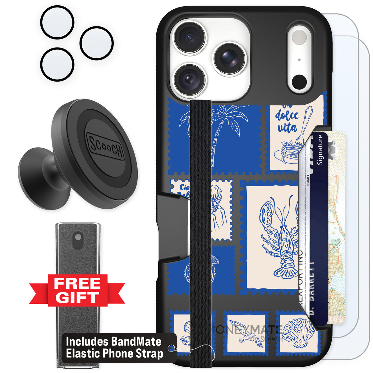 Scooch Moneymate Euro Summer for iPhone 18 Pro Max — Defender Bundle