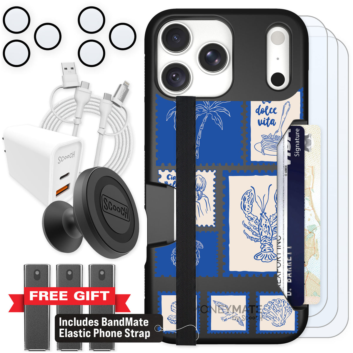 Scooch Moneymate Euro Summer for iPhone 18 Pro Max — Ultimate Bundle