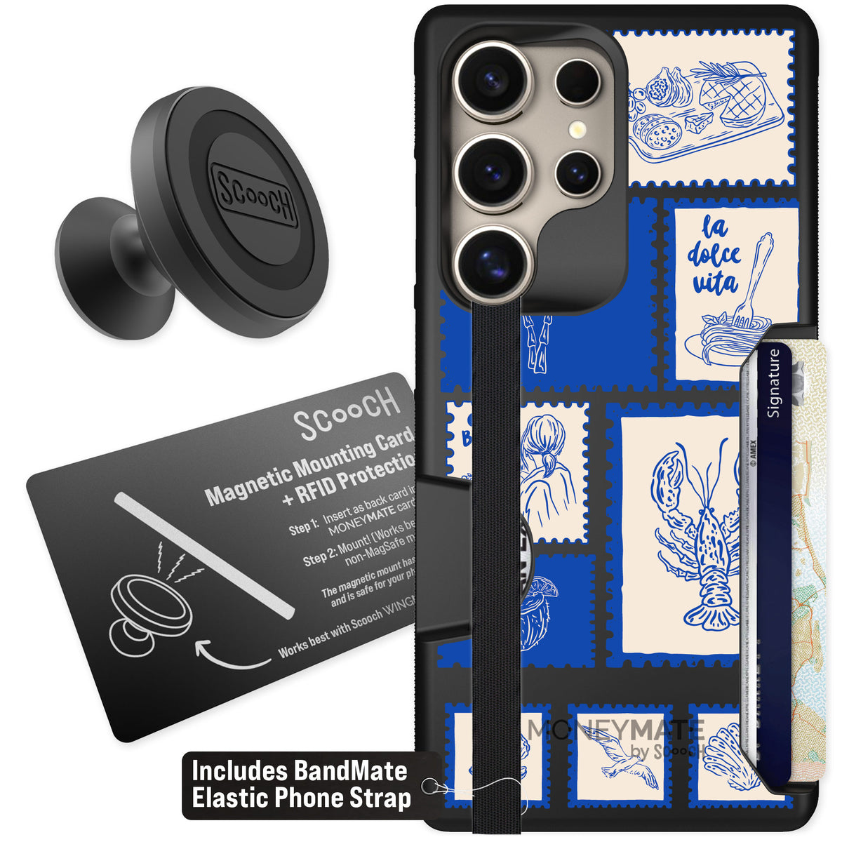 Scooch Moneymate Euro Summer for Galaxy S25 Ultra — Starter Bundle