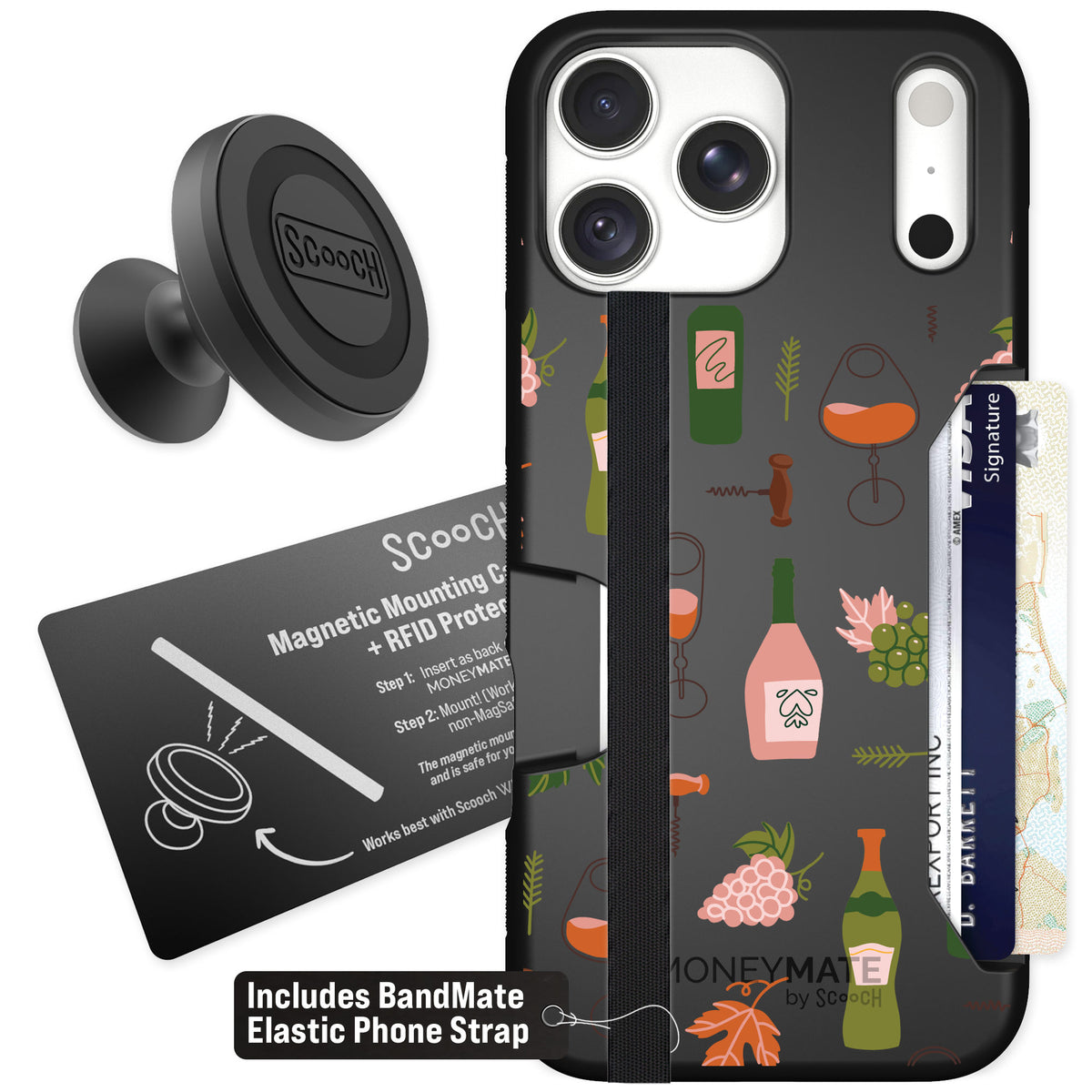Scooch Moneymate Vino Vibes for iPhone 18 Pro Max β Starter Bundle