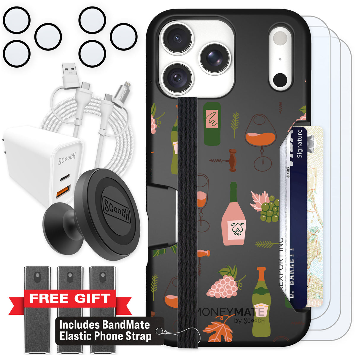 Scooch Moneymate Vino Vibes for iPhone 18 Pro Max β Ultimate Bundle