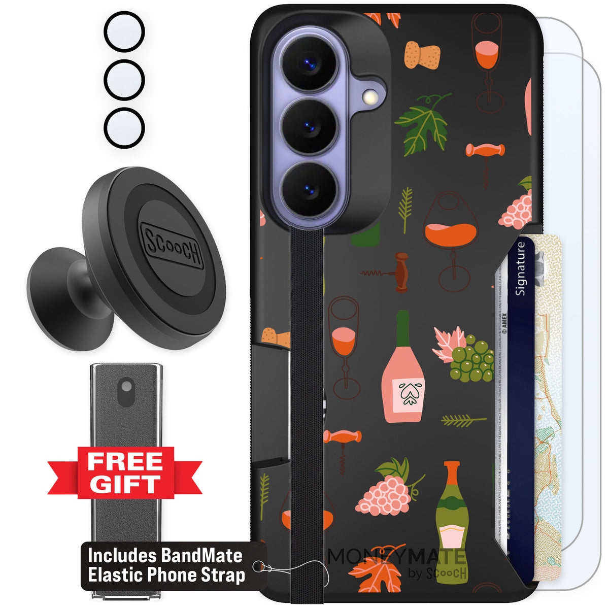 Scooch Moneymate Vino Vibes for Galaxy S26 β Defender Bundle