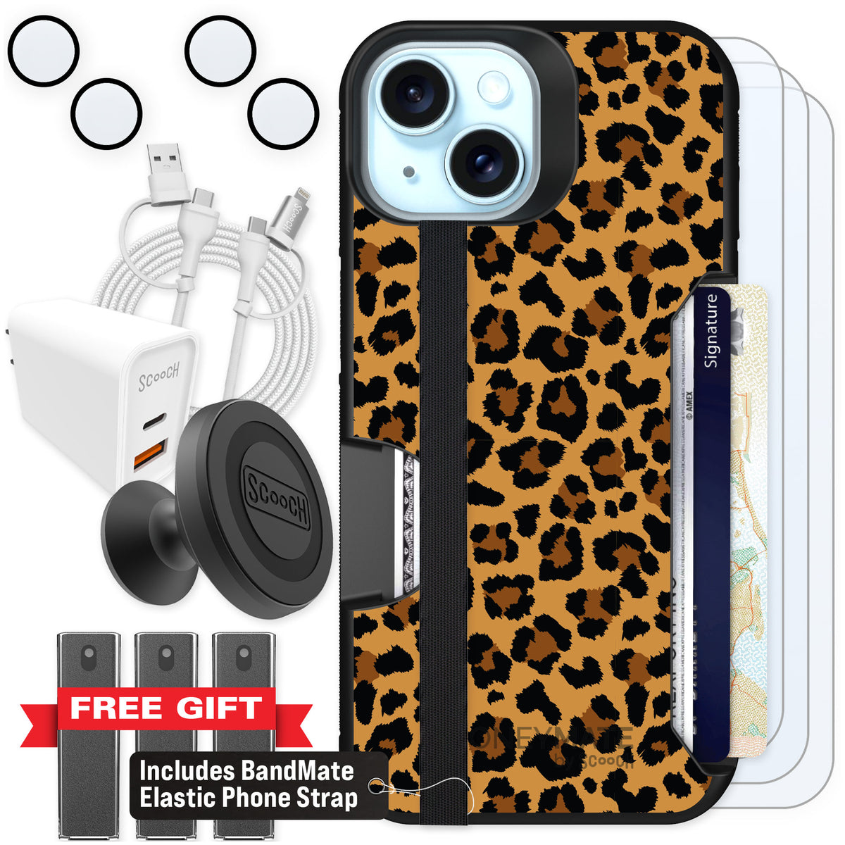 Scooch Moneymate Fierce Feline for iPhone 15 β Ultimate Bundle