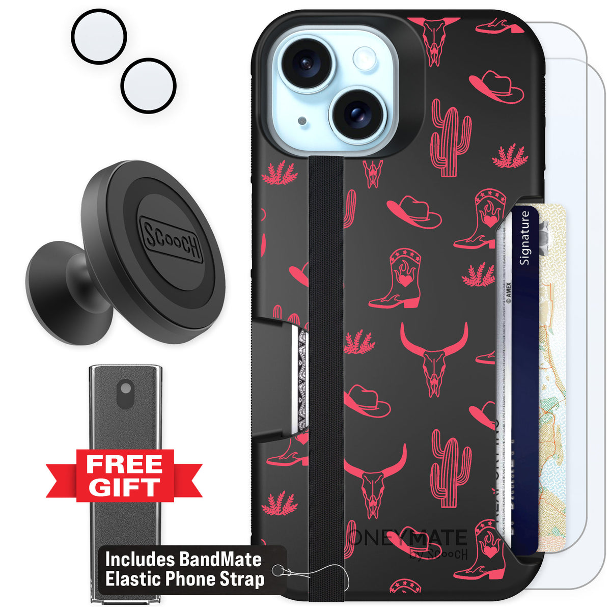 Scooch Moneymate Howdy Honey for iPhone 15 β Defender Bundle