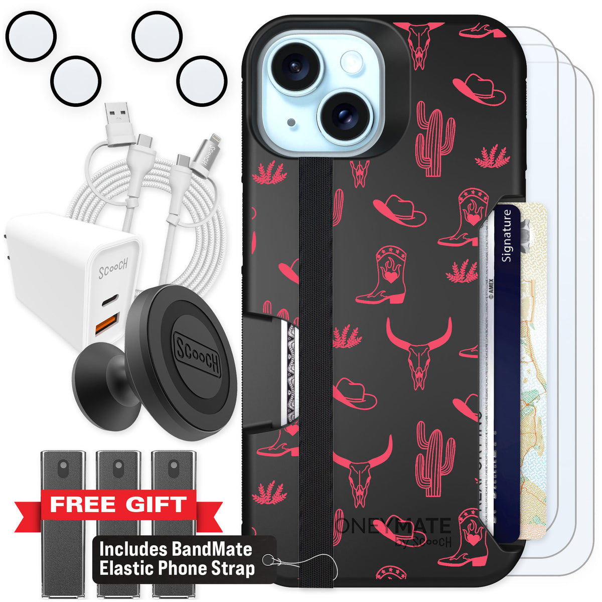 Scooch Moneymate Howdy Honey for iPhone 15 β Ultimate Bundle