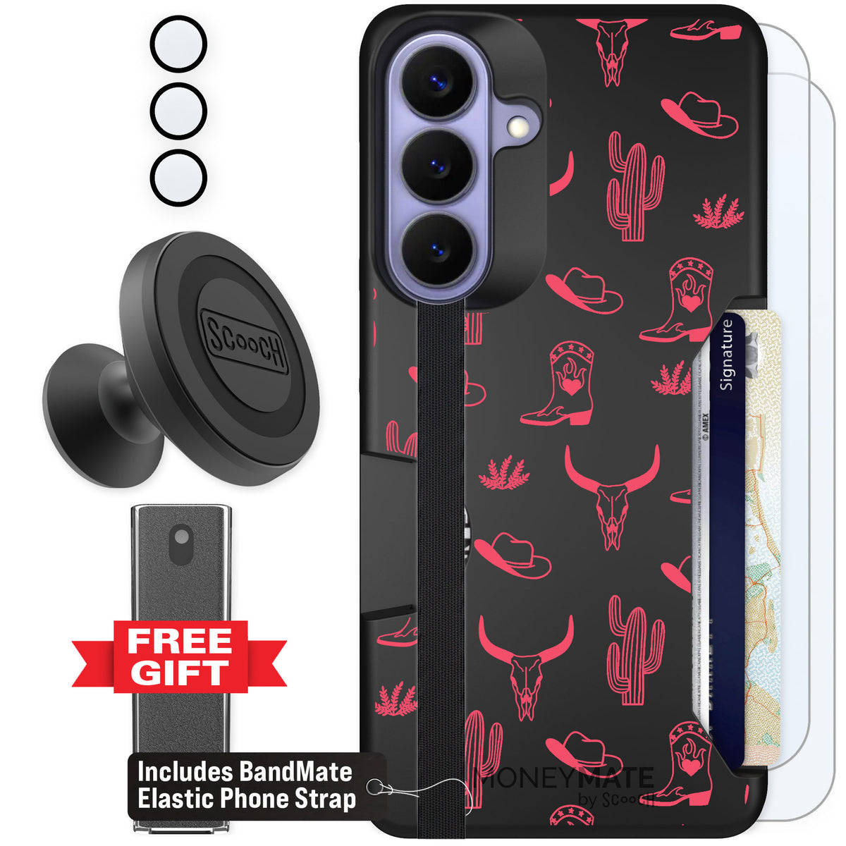 Scooch Moneymate Howdy Honey for Galaxy S26+ β Defender Bundle