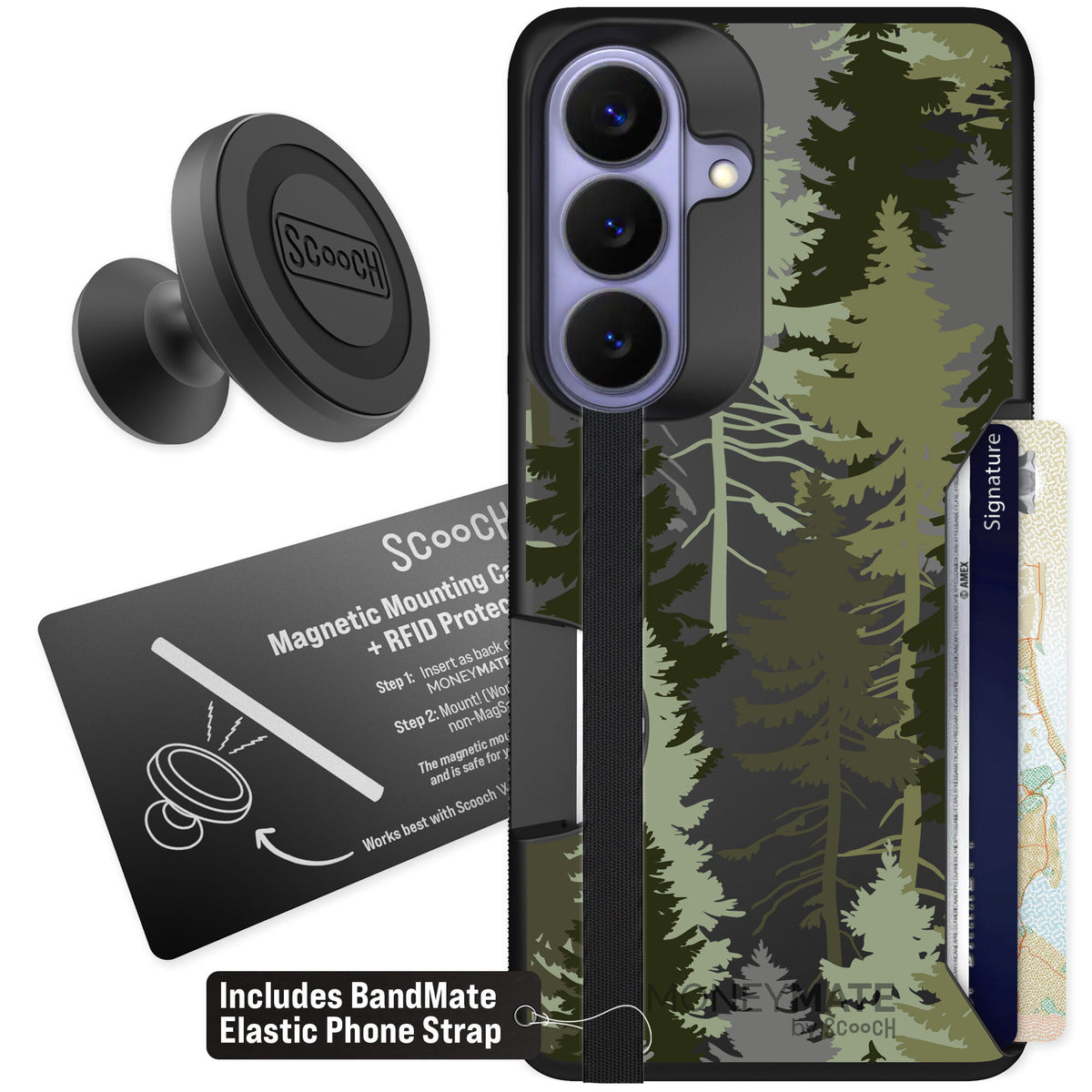 Scooch Moneymate Hidden Pines for Galaxy S26 β Starter Bundle