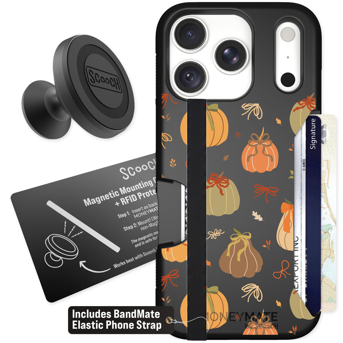 Scooch Moneymate Pretty Pumpkins for iPhone 18 Pro β Starter Bundle