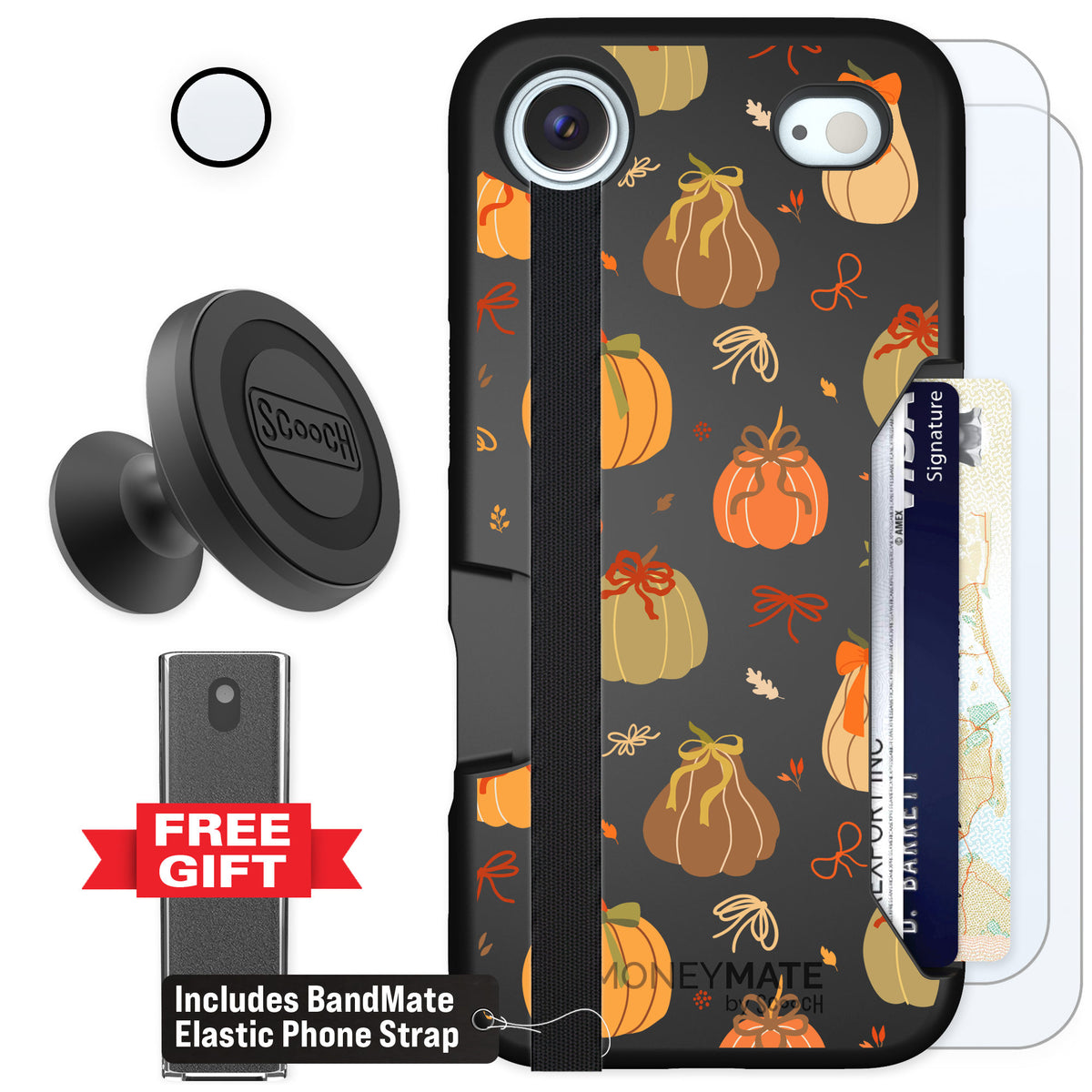 Scooch Moneymate Pretty Pumpkins for iPhone Air β Defender Bundle