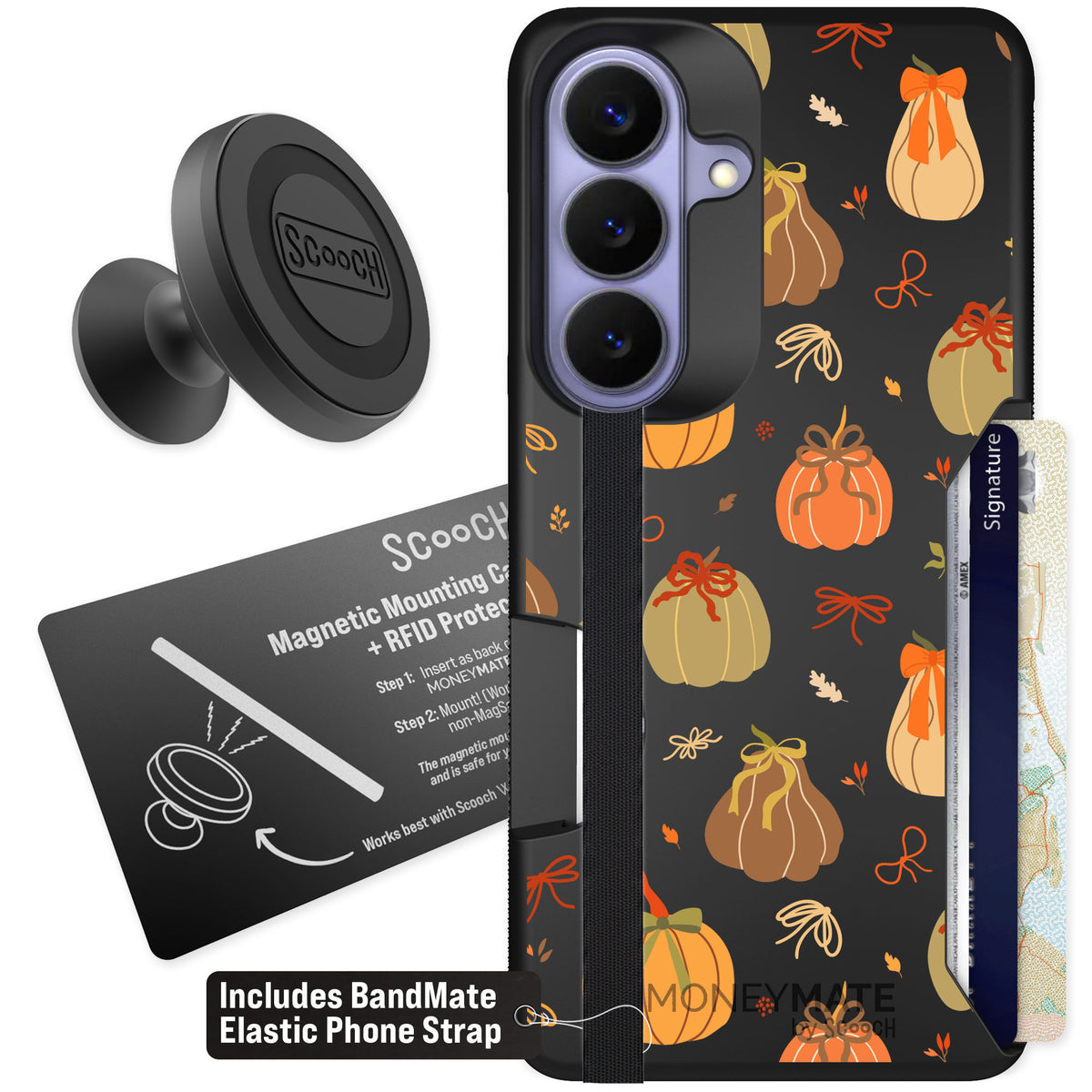 Scooch Moneymate Pretty Pumpkins for Galaxy S26 β Starter Bundle