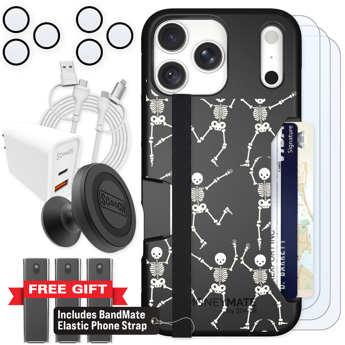 Scooch Moneymate Swinging Skeletons for iPhone 18 Pro Max β Ultimate Bundle
