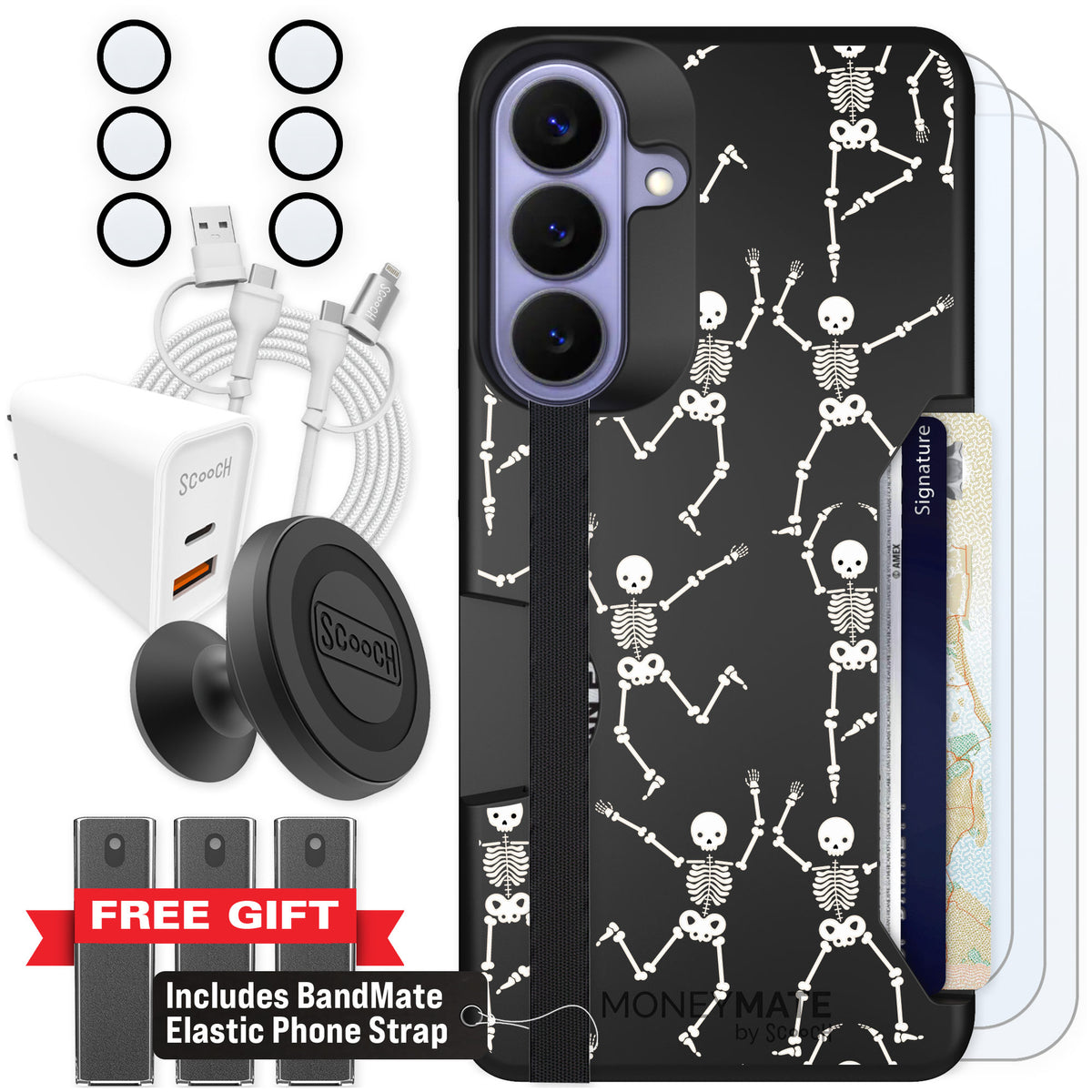 Scooch Moneymate Swinging Skeletons for Galaxy S26+ β Ultimate Bundle