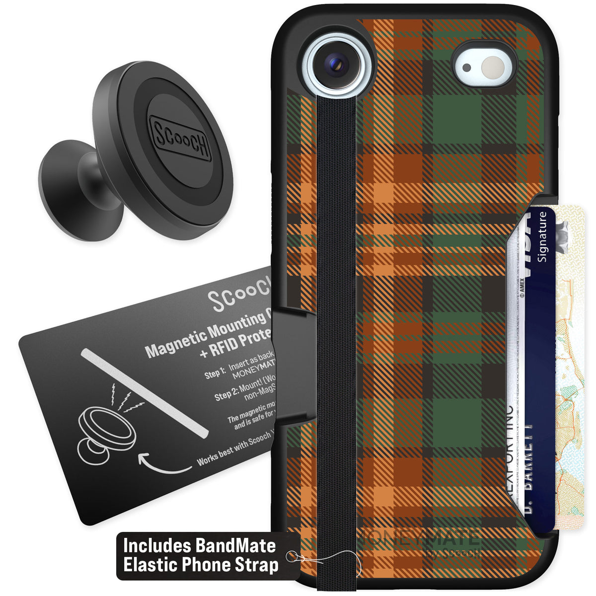Scooch Moneymate Fall Flannel for iPhone Air β Starter Bundle