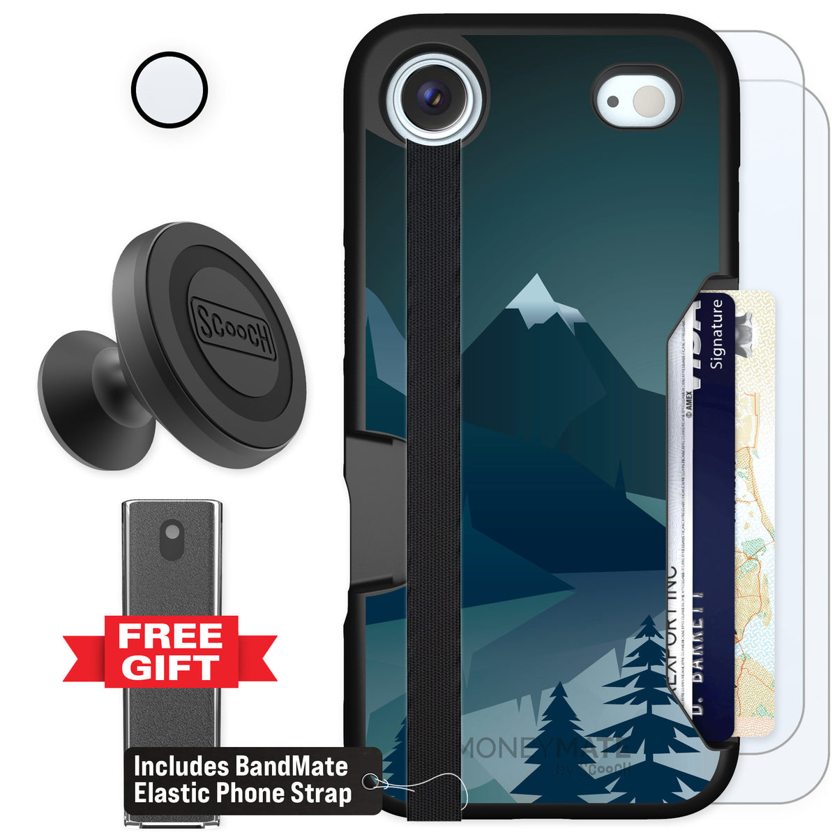 Scooch Moneymate Midnight Ridge for iPhone Air β Defender Bundle