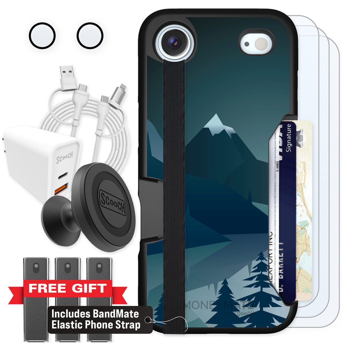 Scooch Moneymate Midnight Ridge for iPhone Air β Ultimate Bundle