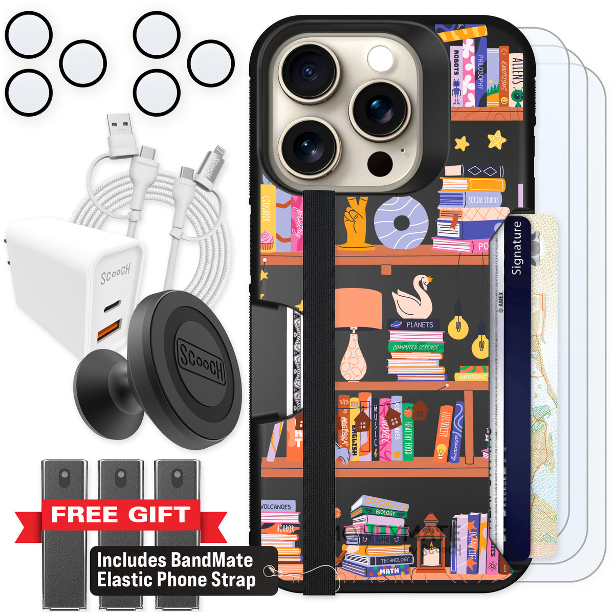 Scooch Moneymate Little Library for iPhone 15 Pro — Ultimate Bundle