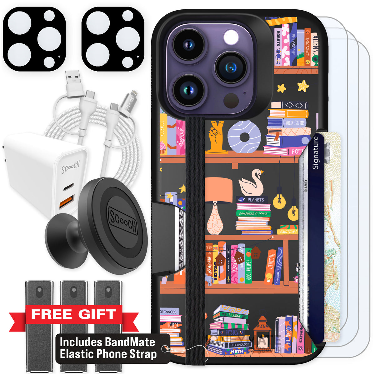 Scooch Moneymate Little Library for iPhone 14 Pro — Ultimate Bundle
