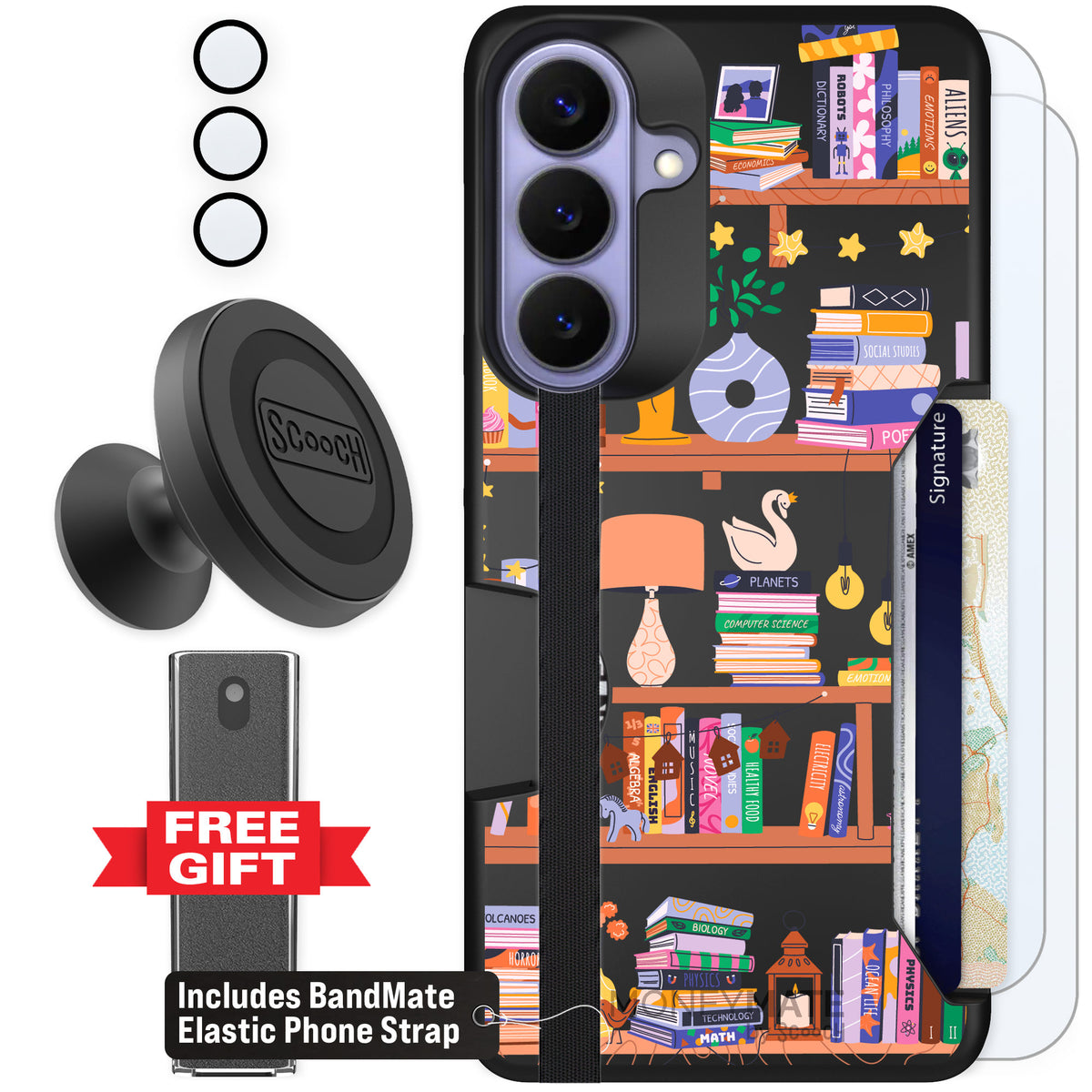 Scooch Moneymate Little Library for Galaxy S26+ — Defender Bundle
