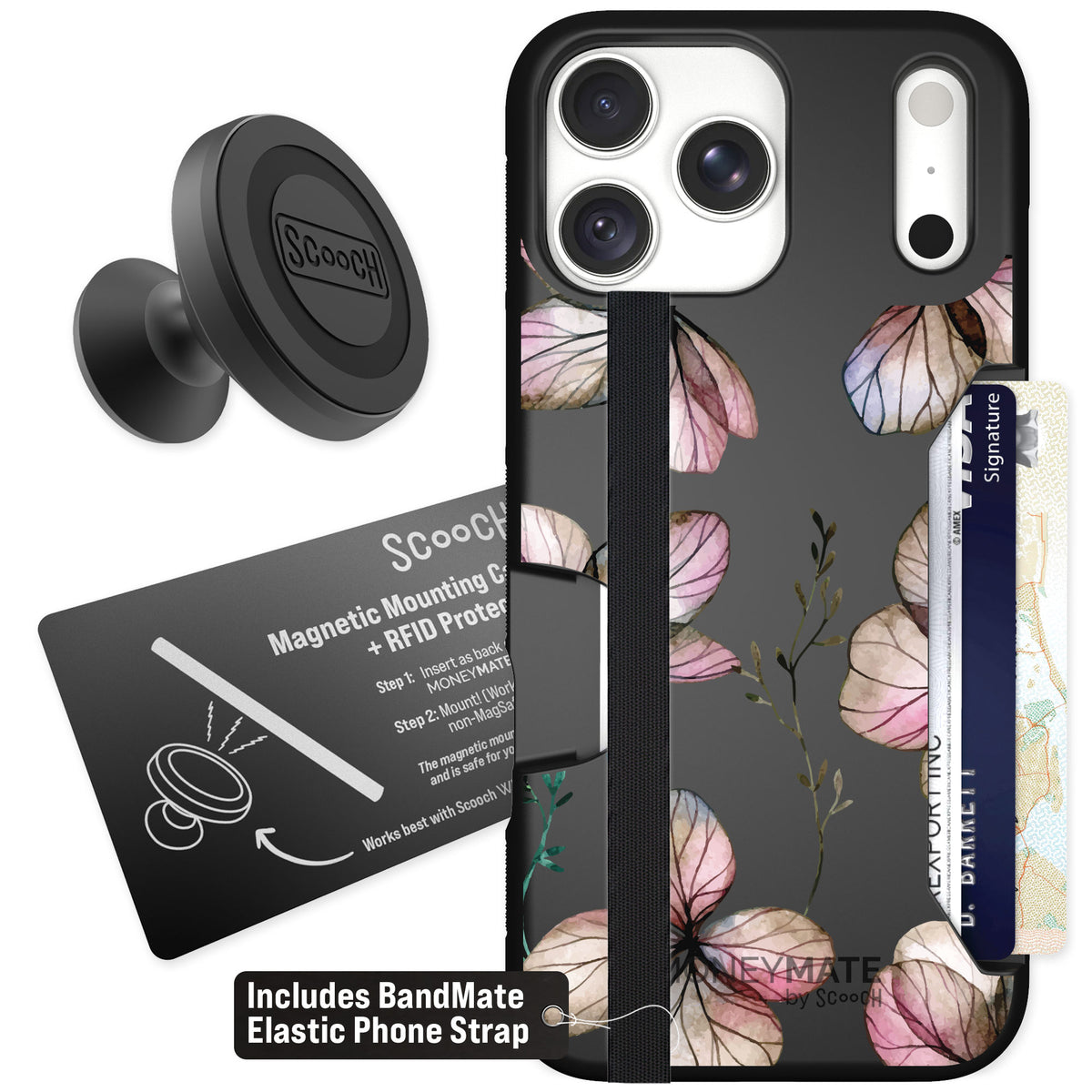 Scooch Moneymate Dried Flowers for iPhone 18 Pro Max — Starter Bundle