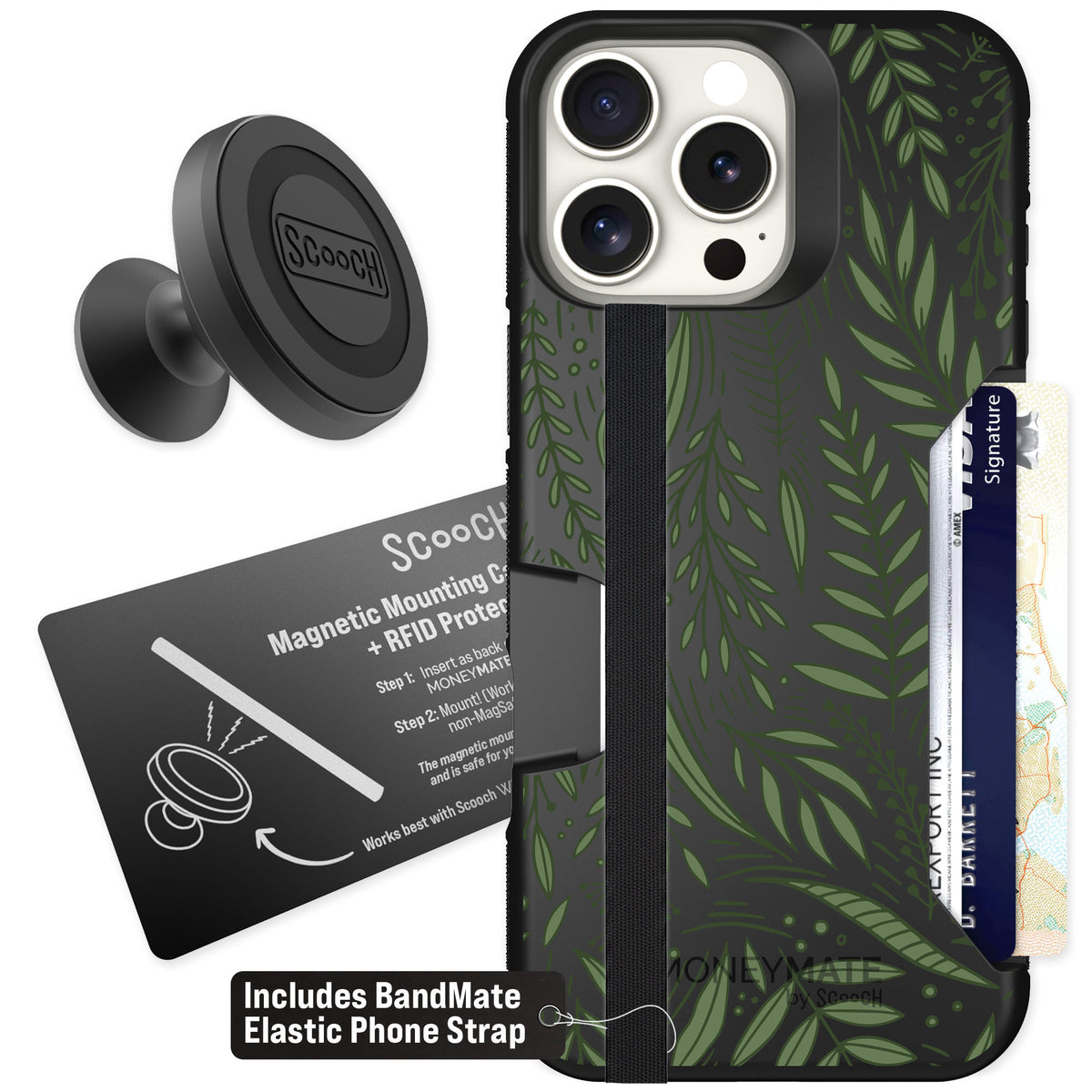 Scooch Moneymate Willow Garden for iPhone 16 Pro Max β Starter Bundle