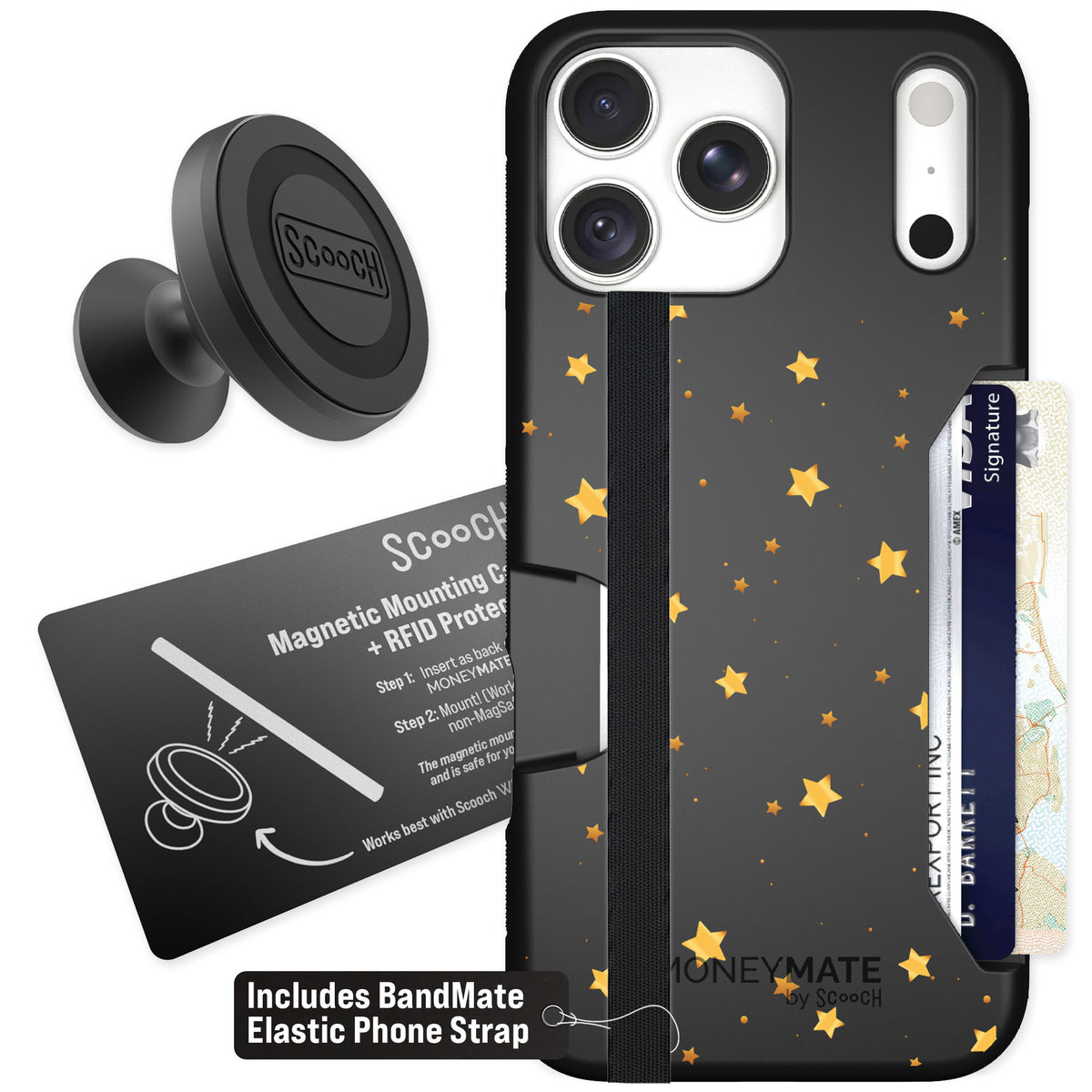 Scooch Moneymate Gold Stars for iPhone 18 Pro Max β Starter Bundle