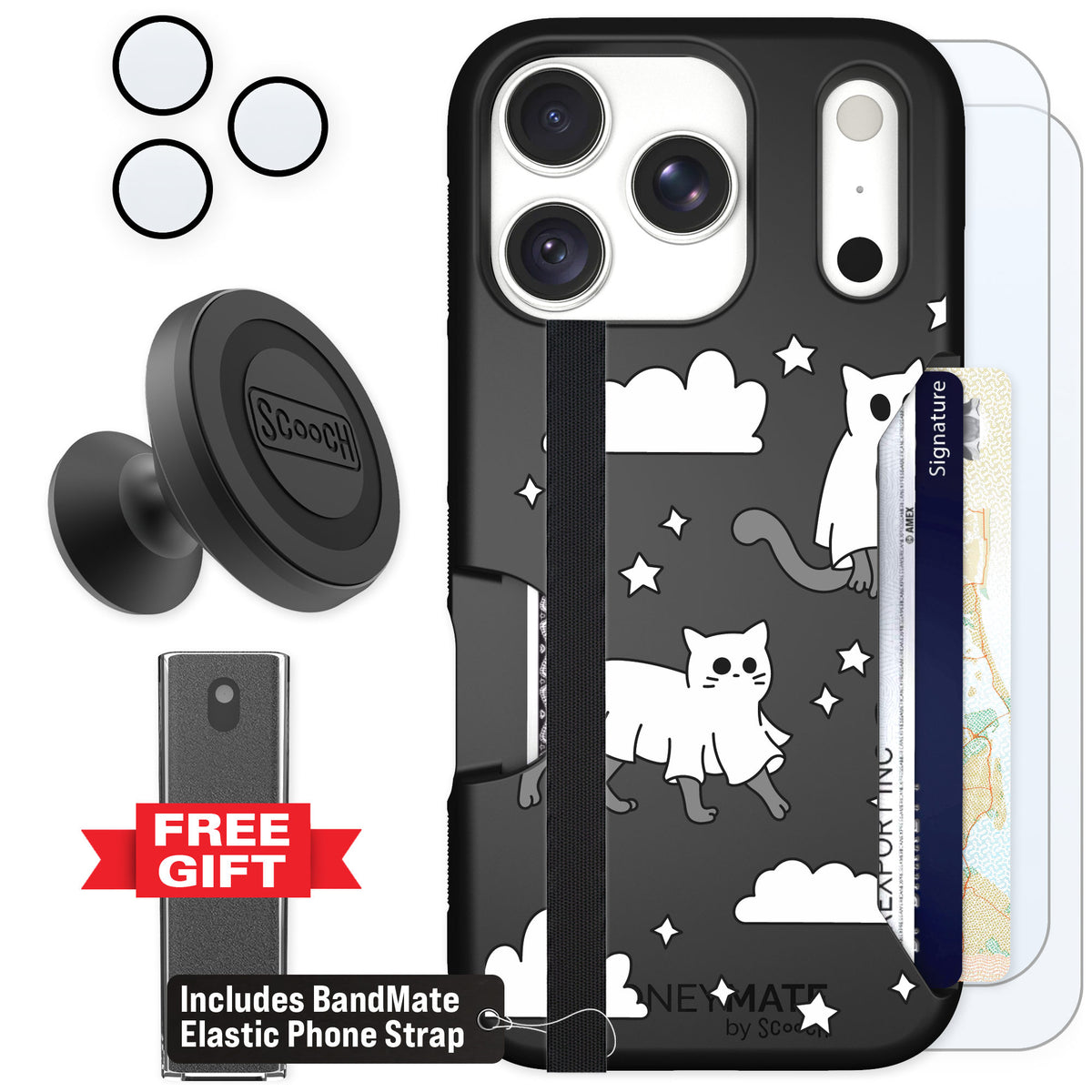 Scooch Moneymate Scaredy Cats for iPhone 18 Pro β Defender Bundle