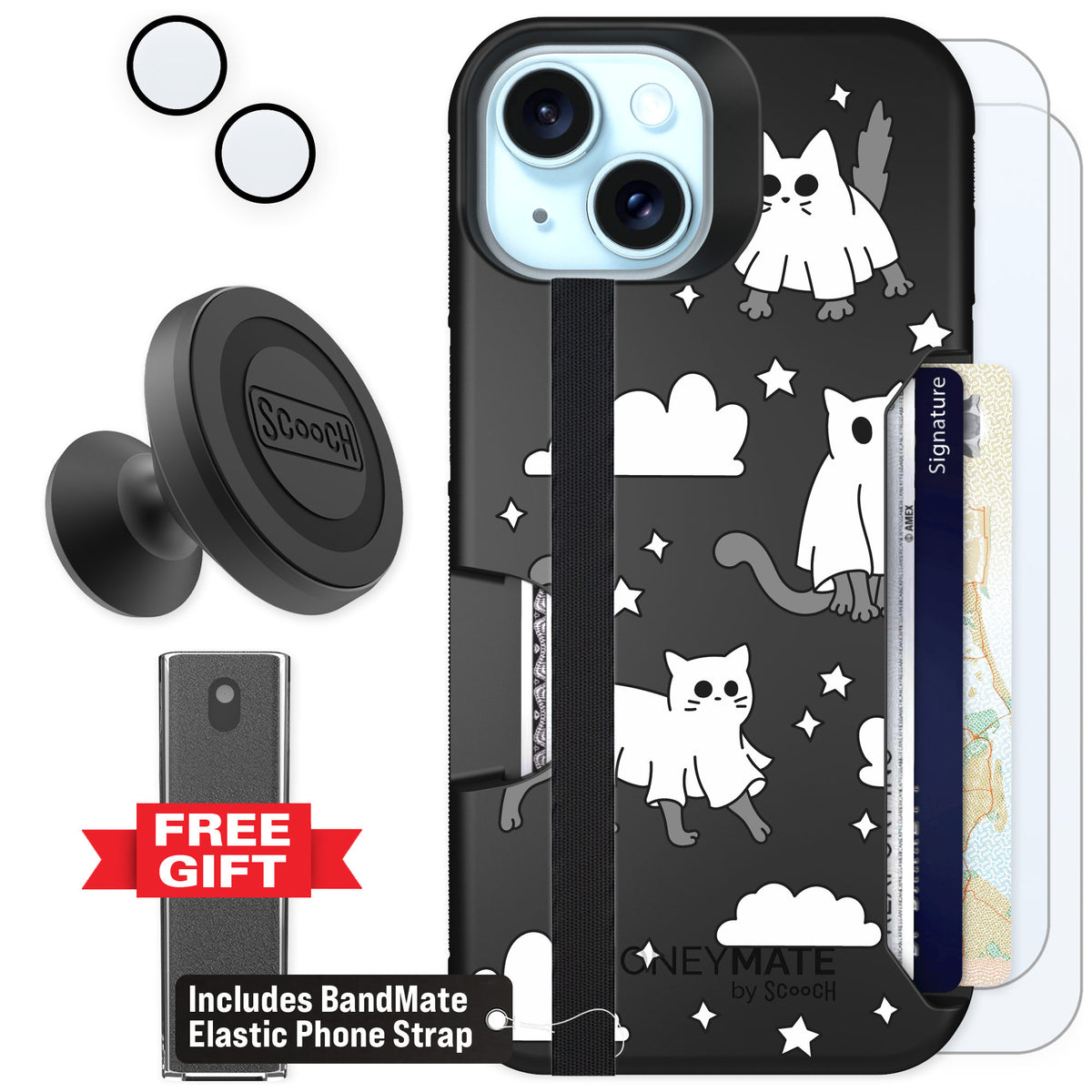 Scooch Moneymate Scaredy Cats for iPhone 15 β Defender Bundle