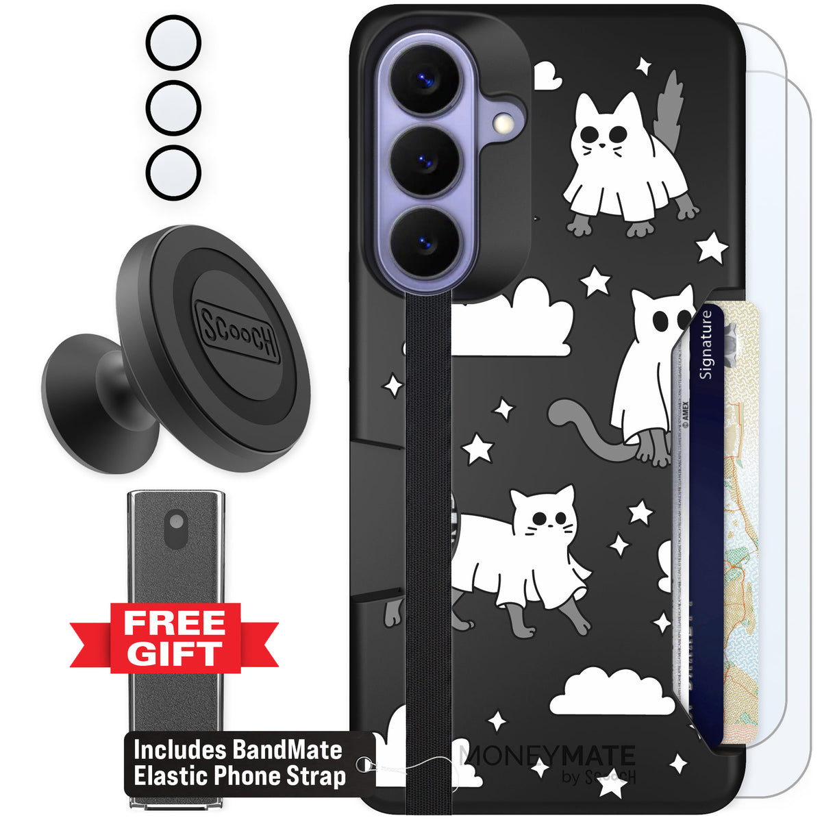 Scooch Moneymate Scaredy Cats for Galaxy S26+ β Defender Bundle