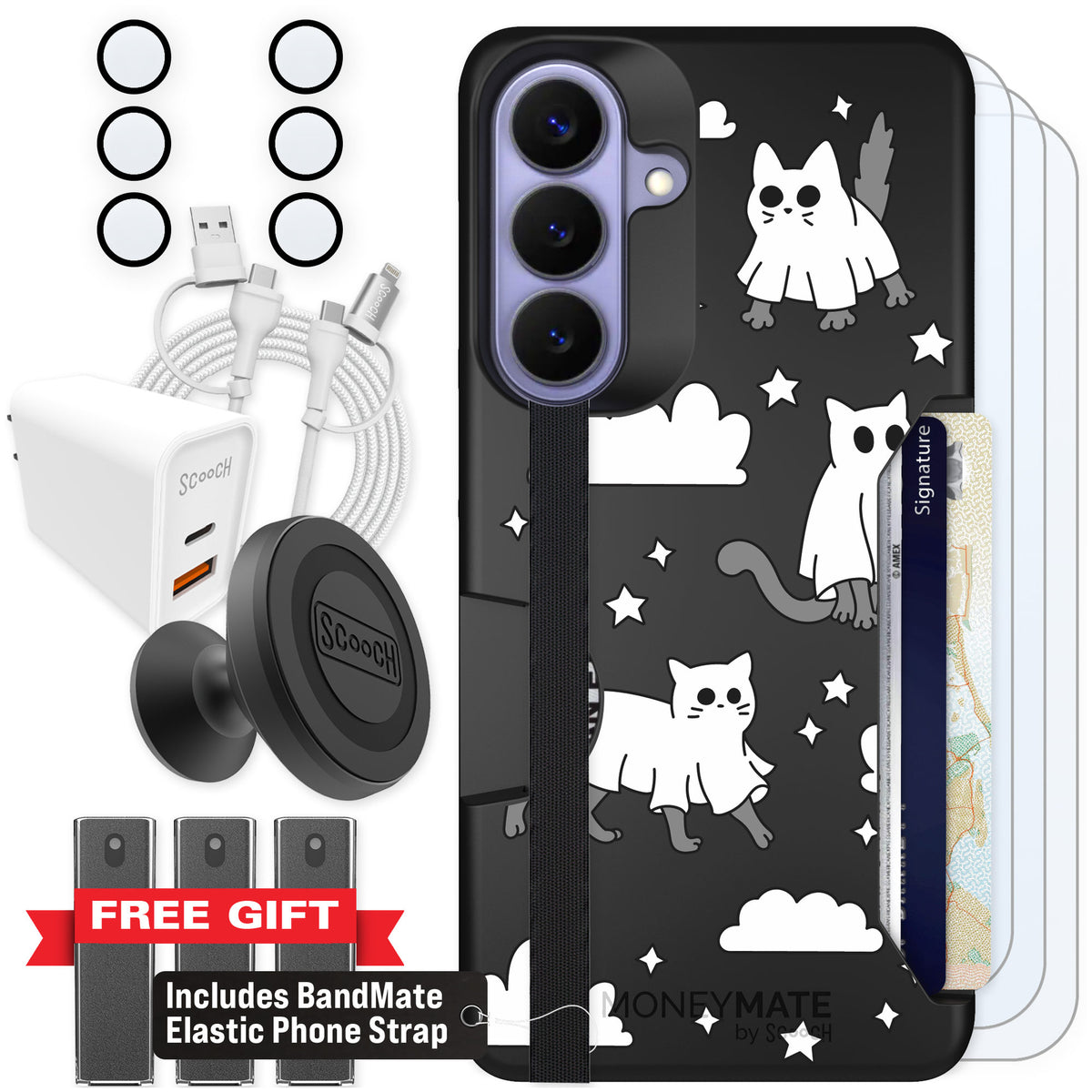 Scooch Moneymate Scaredy Cats for Galaxy S26+ β Ultimate Bundle