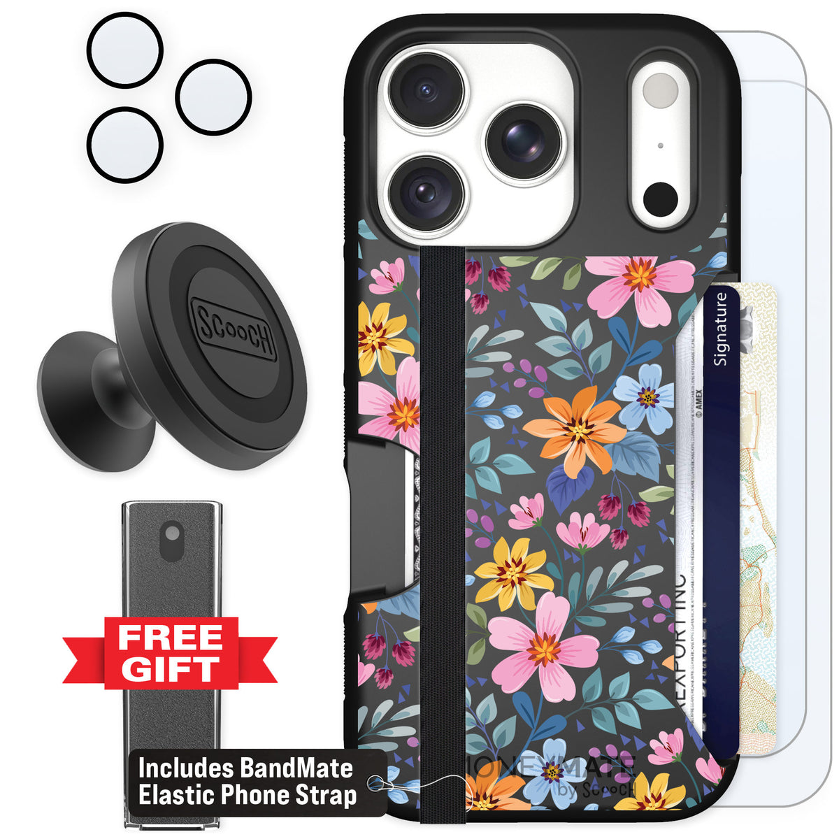 Scooch Moneymate Full Bloom for iPhone 18 Pro — Defender Bundle