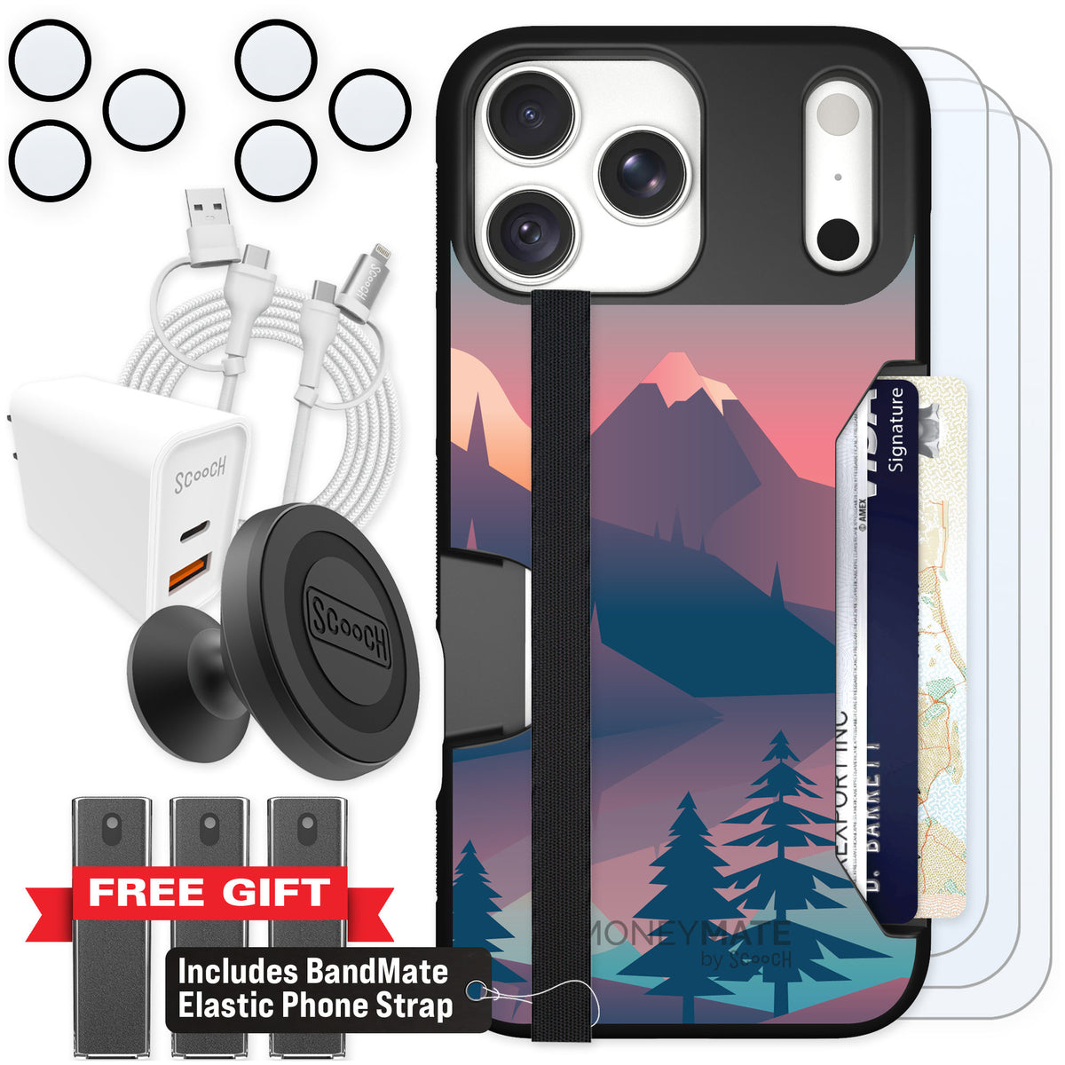 Scooch Moneymate Mountain Range for iPhone 18 Pro Max — Ultimate Bundle