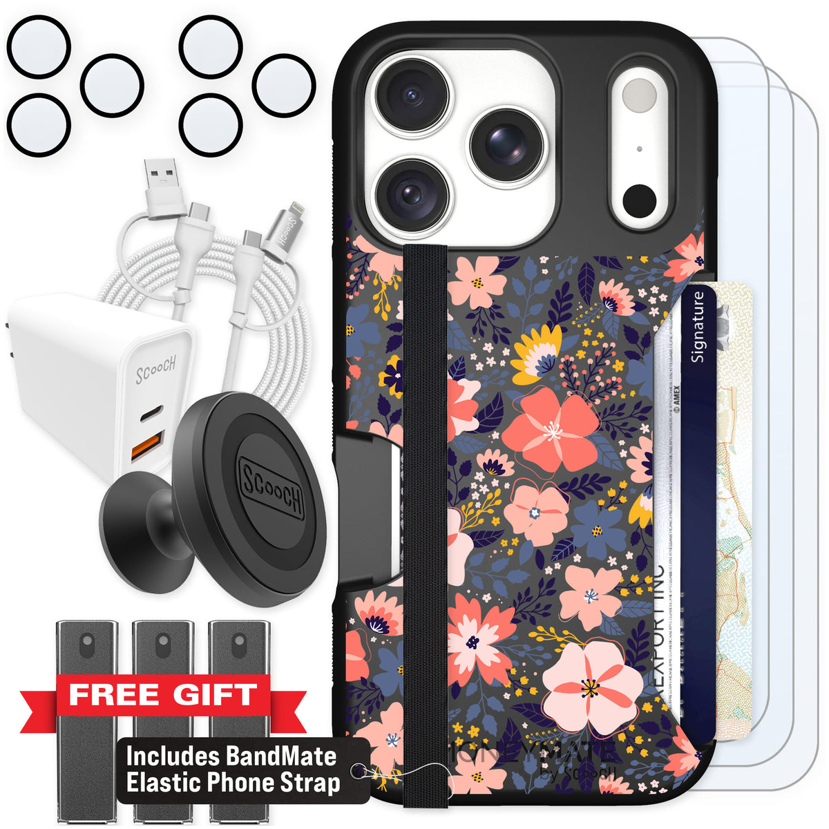 Scooch Moneymate Wildflowers for iPhone 18 Pro — Ultimate Bundle