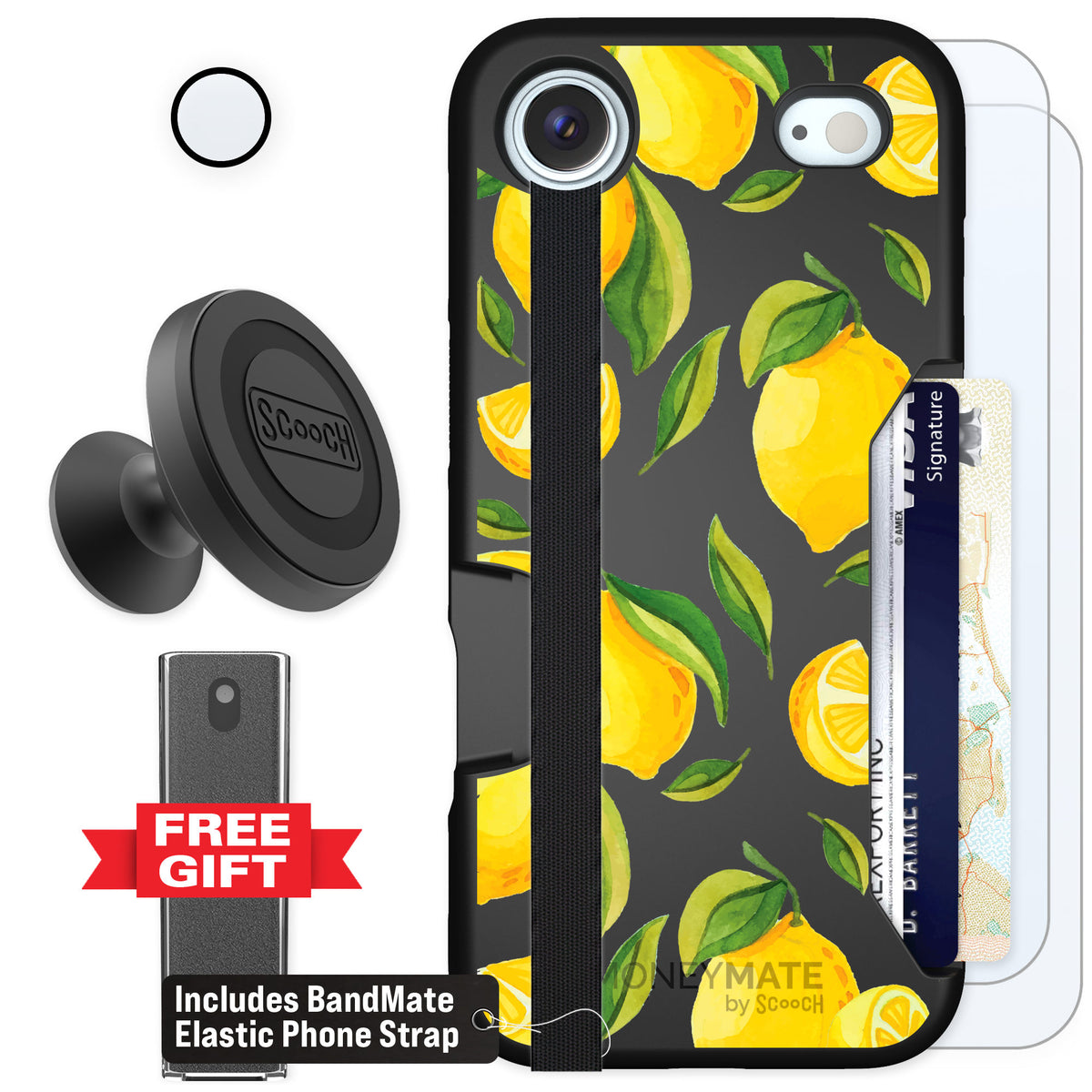 Scooch Moneymate Amalfi Lemons for iPhone Air — Defender Bundle