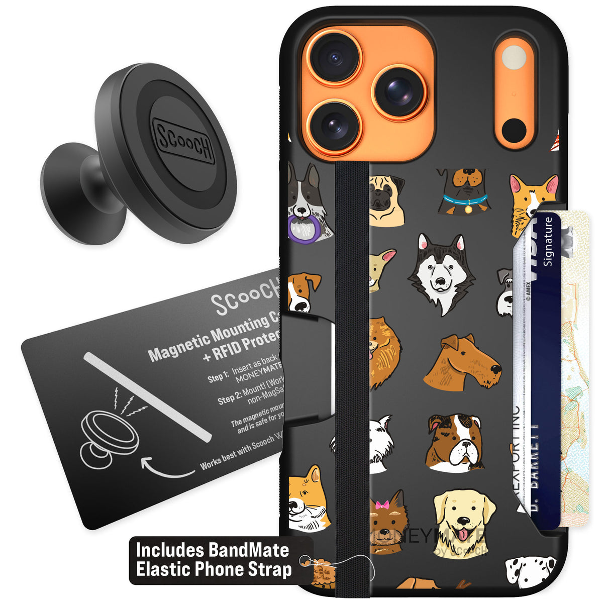 Scooch Moneymate Dog Squad for iPhone 17 Pro Max — Starter Bundle