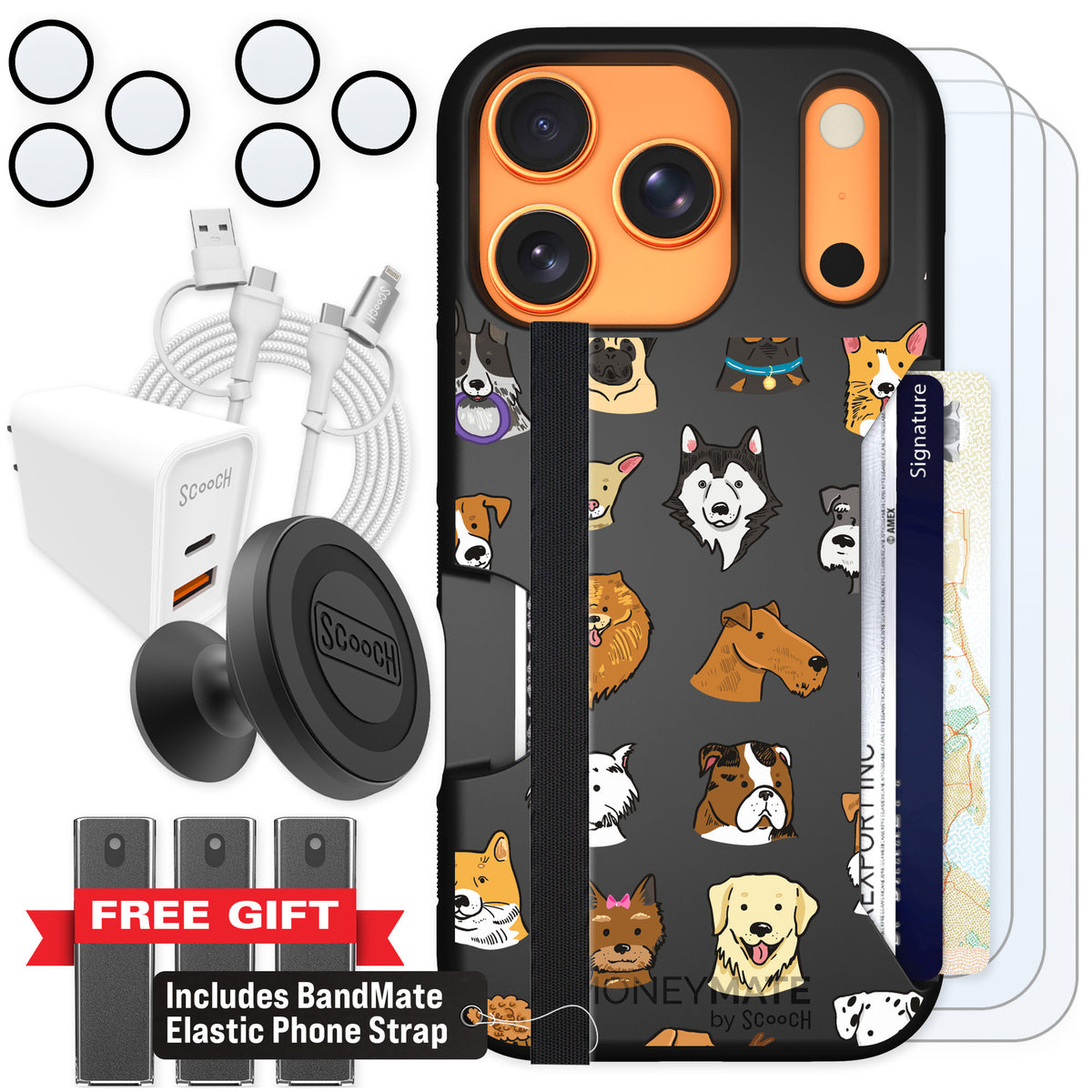 Scooch Moneymate Dog Squad for iPhone 17 Pro — Ultimate Bundle