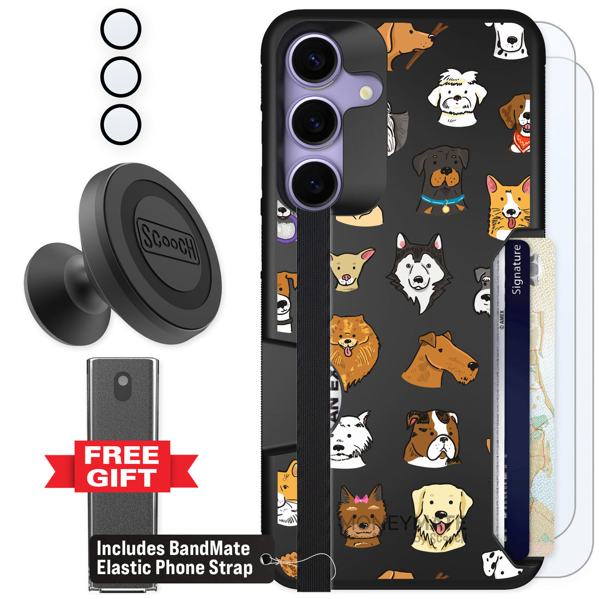 Scooch Moneymate Dog Squad for Galaxy S25+ — Defender Bundle