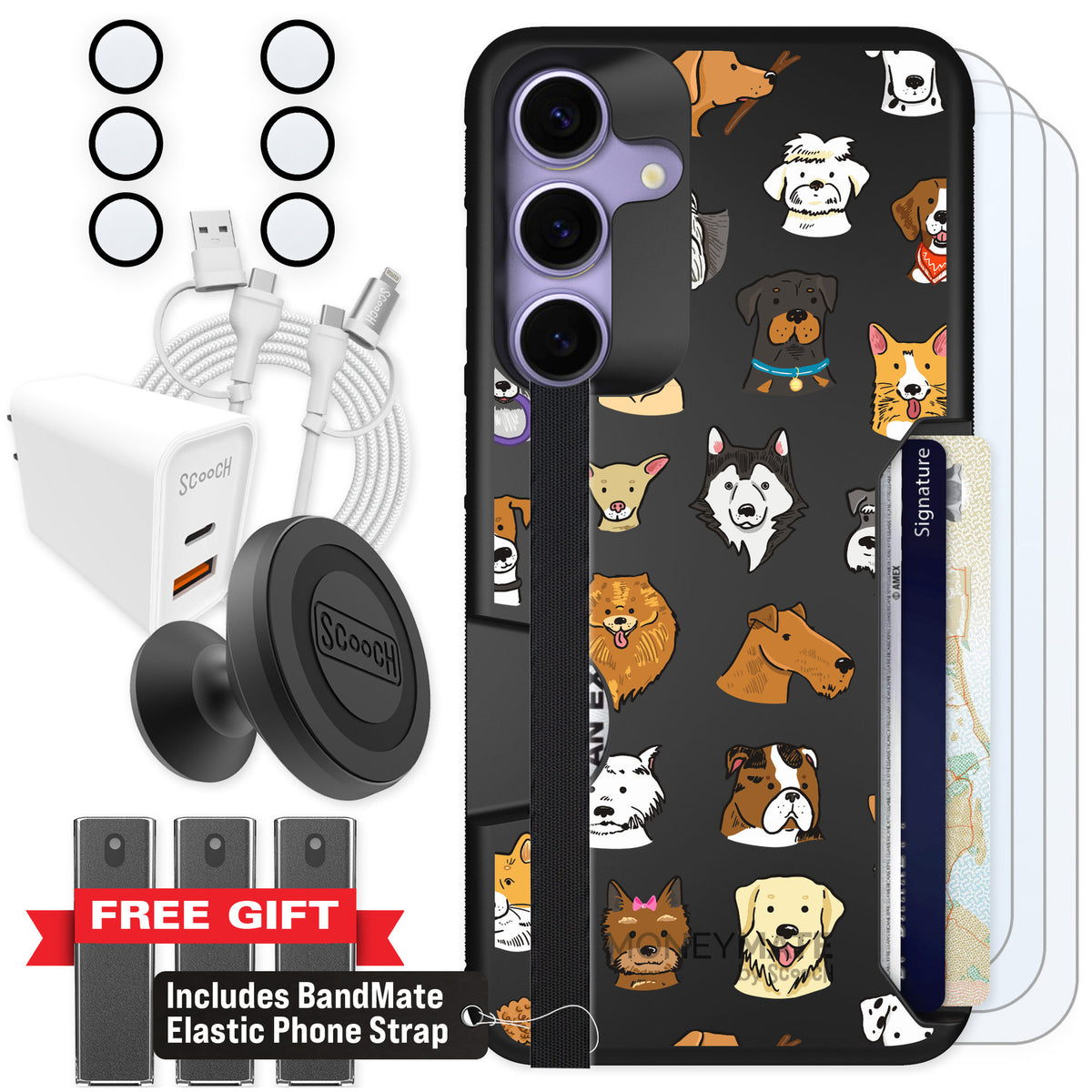 Scooch Moneymate Dog Squad for Galaxy S25+ — Ultimate Bundle