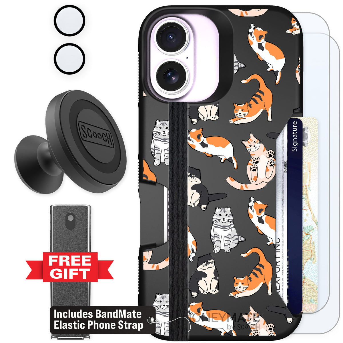 Scooch Moneymate Kitty Crew for iPhone 17 — Defender Bundle
