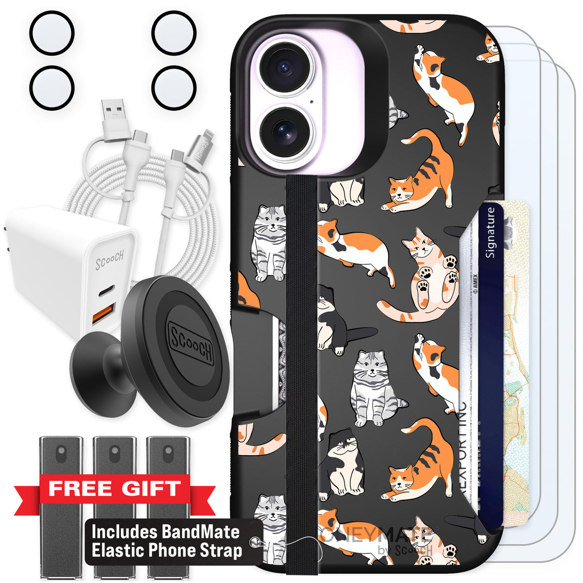 Scooch Moneymate Kitty Crew for iPhone 17 — Ultimate Bundle