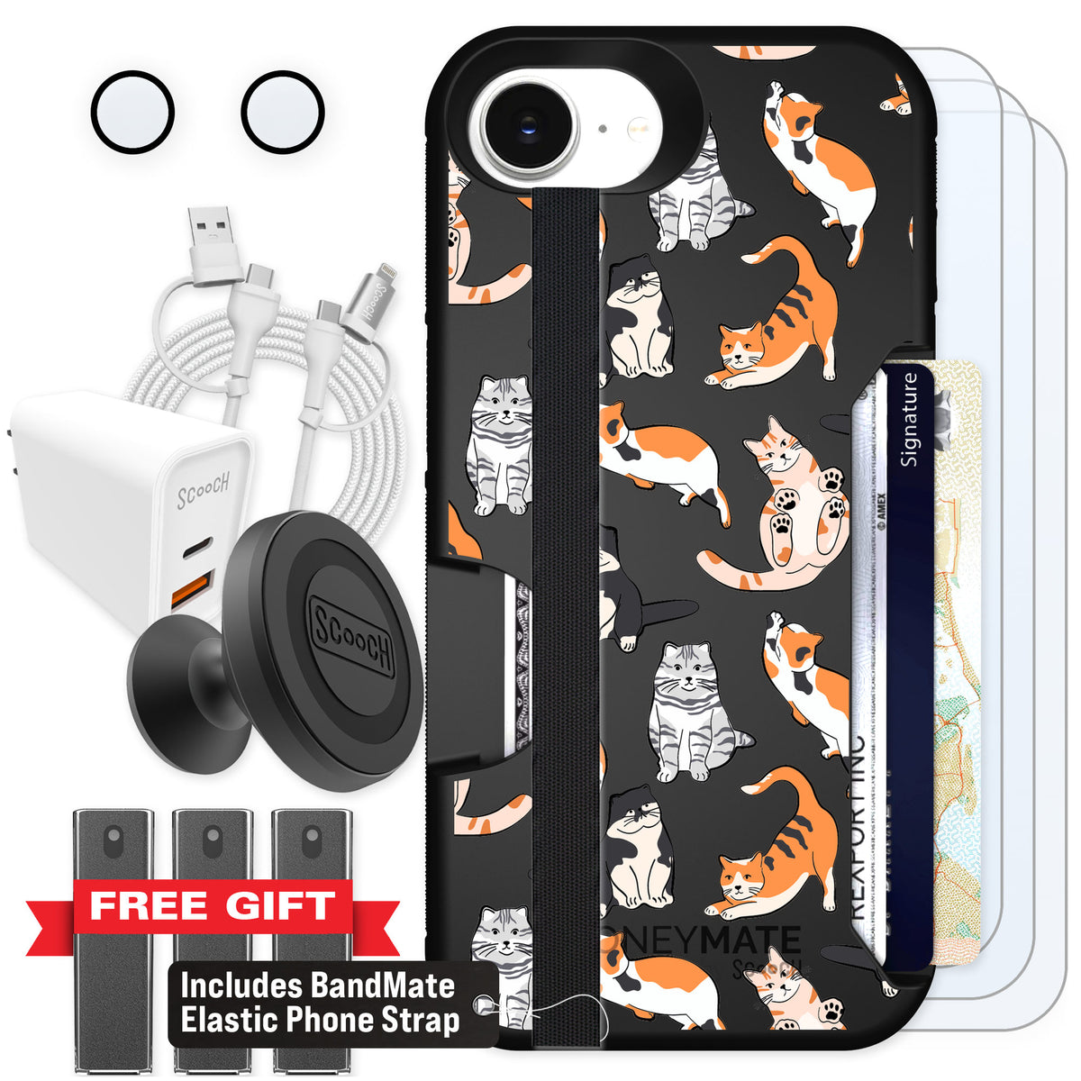 Scooch Moneymate Kitty Crew for iPhone 17e — Ultimate Bundle