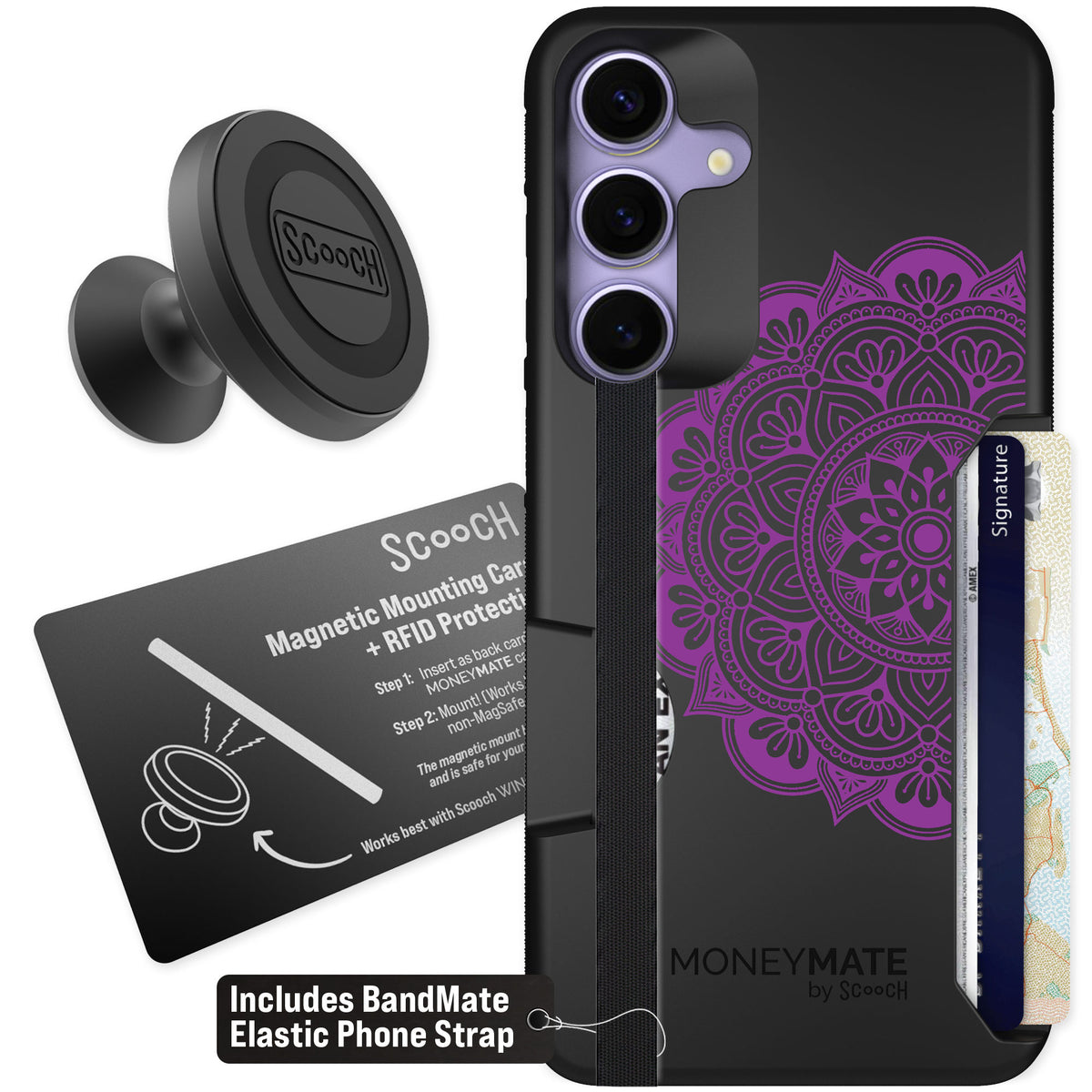 Scooch Moneymate Mandala Dreams for Galaxy S25+ — Starter Bundle