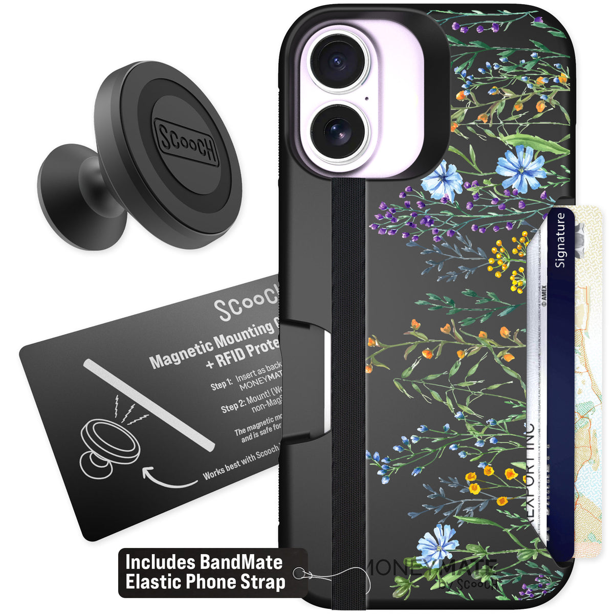 Scooch Moneymate Meadow Bloom for iPhone 17 — Starter Bundle