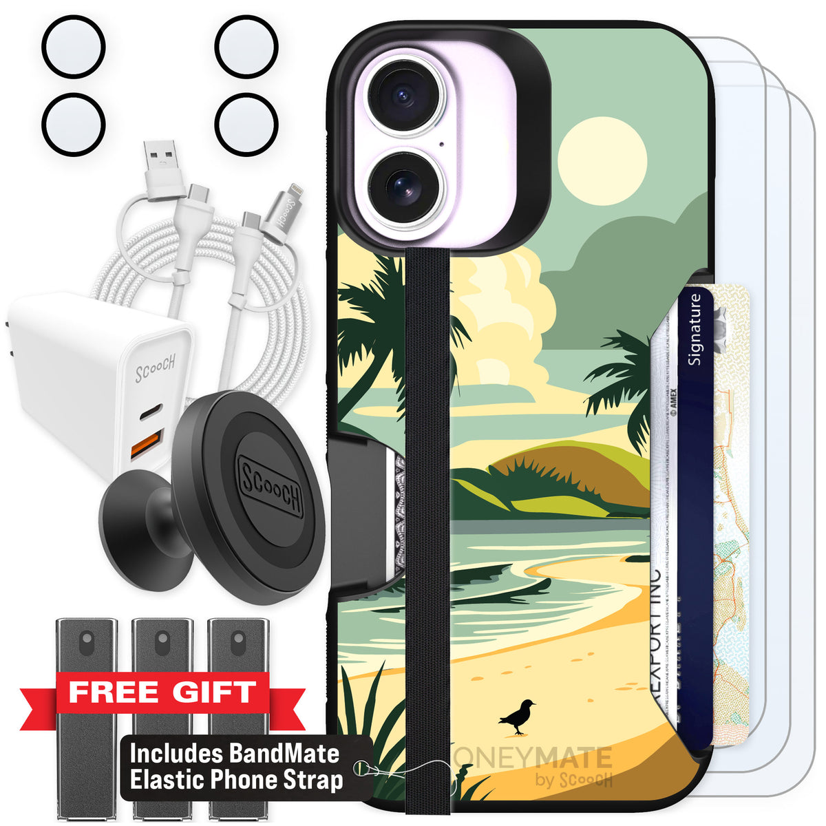 Scooch Moneymate Paradise Cove for iPhone 17 — Ultimate Bundle