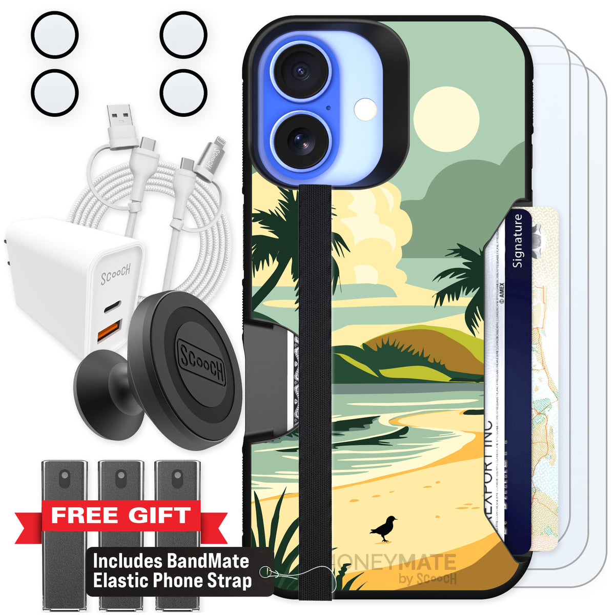 Scooch Moneymate Paradise Cove for iPhone 16 — Ultimate Bundle