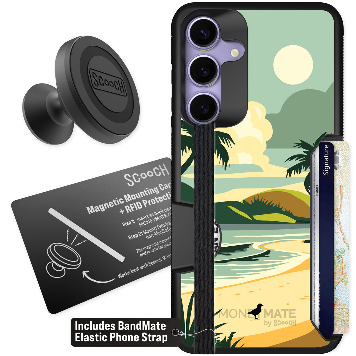 Scooch Moneymate Paradise Cove for Galaxy S25+ — Starter Bundle