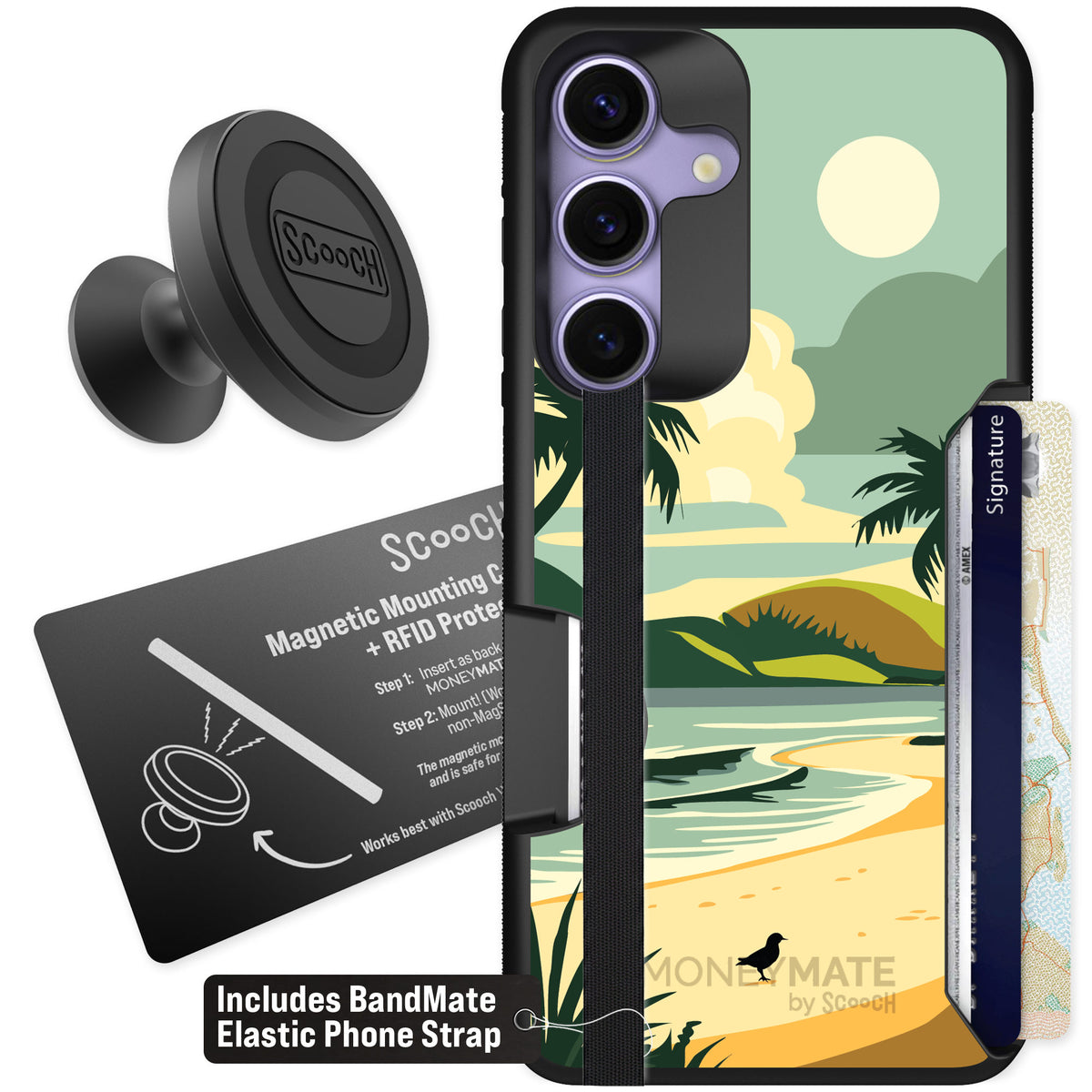 Scooch Moneymate Paradise Cove for Galaxy S25 — Starter Bundle